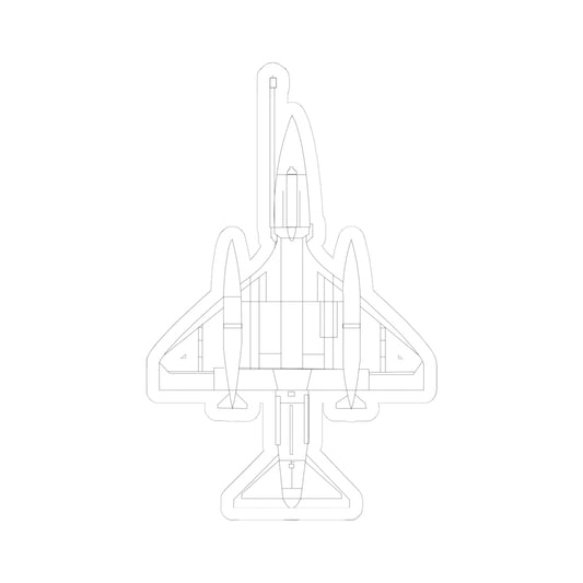 Kiss-Cut Stickers - Aircraft - A-4 SkyHawk - Top - LA X 300