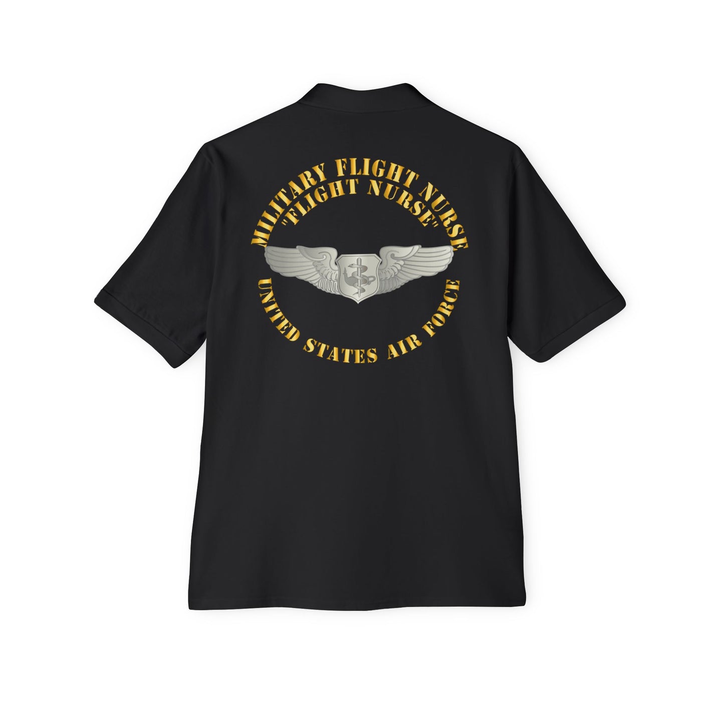 Men's Piqué Polo - USAF - Military Flight Nurse - Flight Nurse - Basic