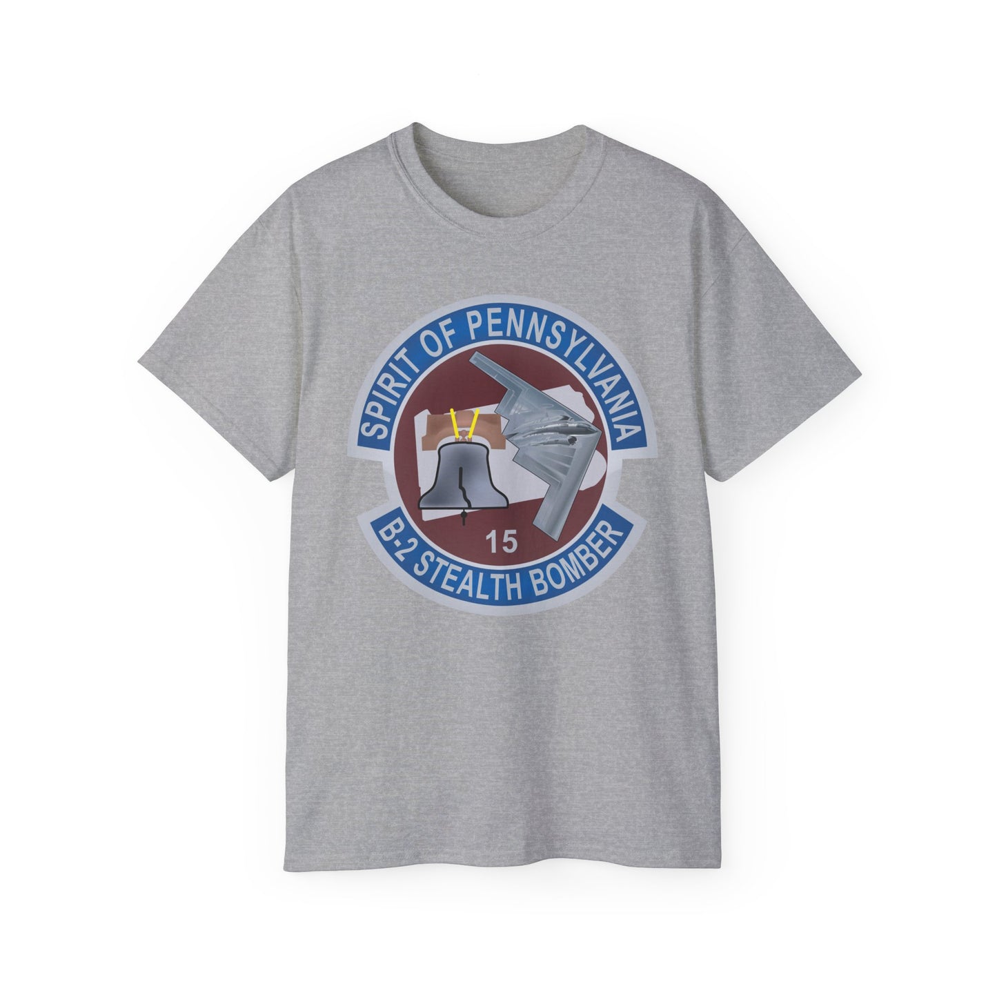 Unisex Ultra Cotton Tee - USAF - B2 - Spirit of Pennsylvania Stealth Bomber wo Txt X 300