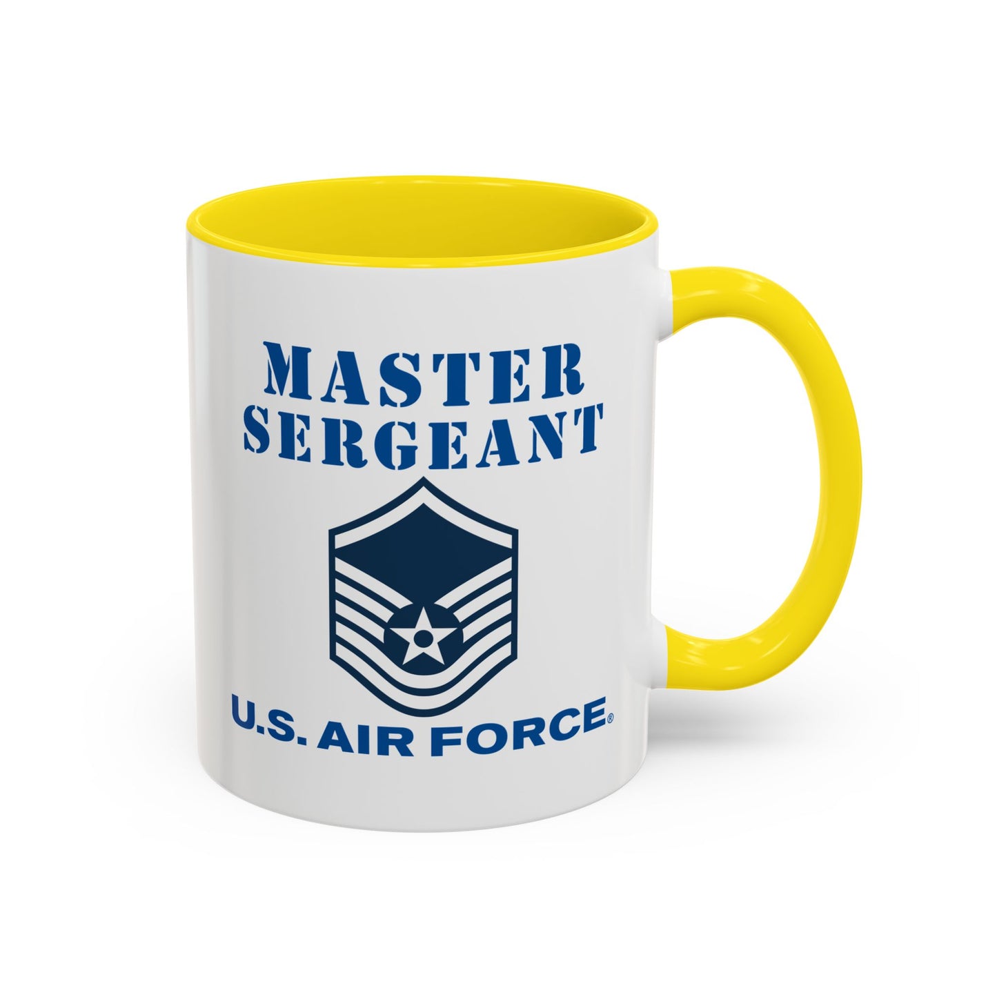 Accent Coffee Mug (11oz & 15oz) - USAF - Master Sergeant (E7a) - 2020 - US Air Force w Text X 300