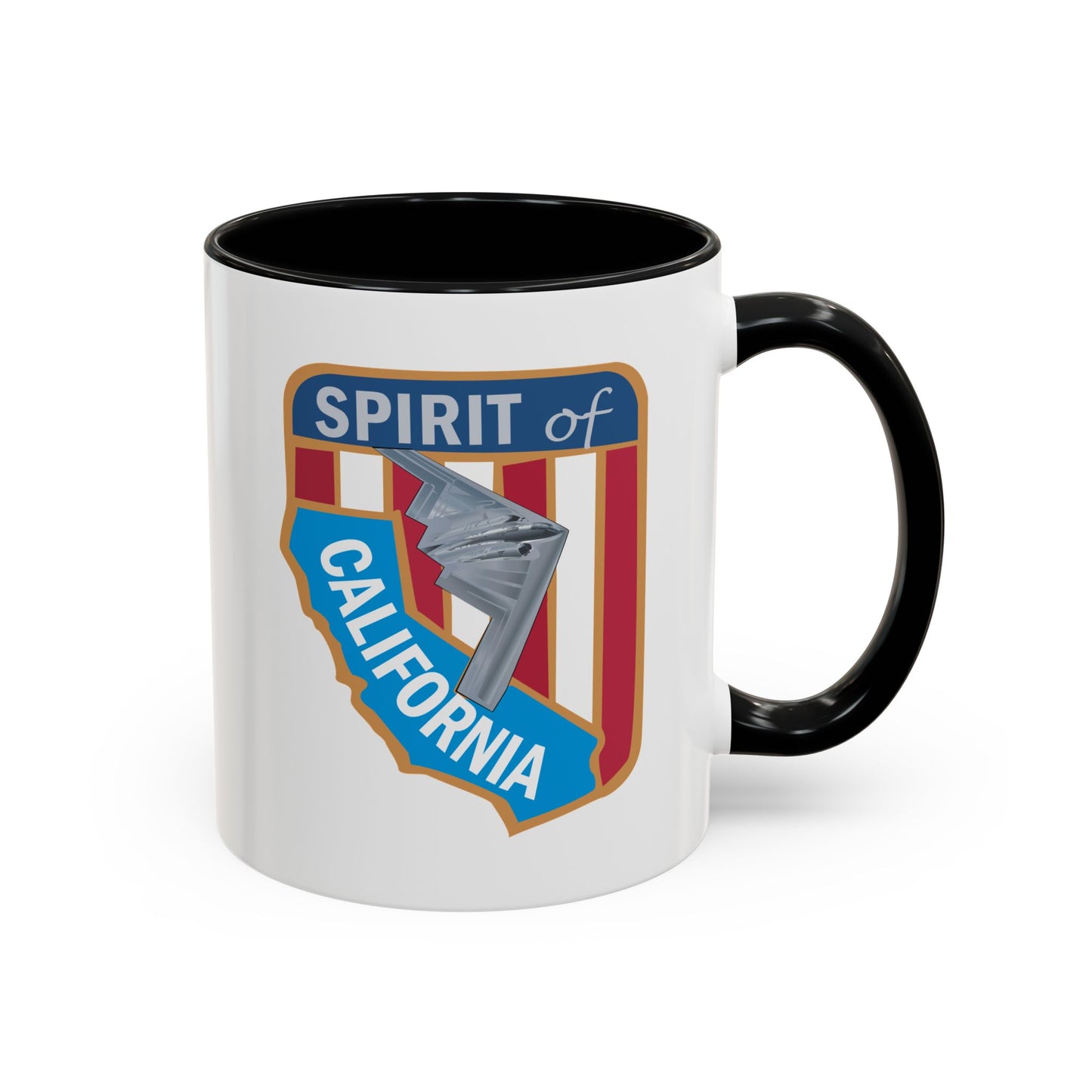 Accent Coffee Mug (11oz & 15oz) - USAF - B2 - Spirit of California - Stealth Bomber wo txt X 300