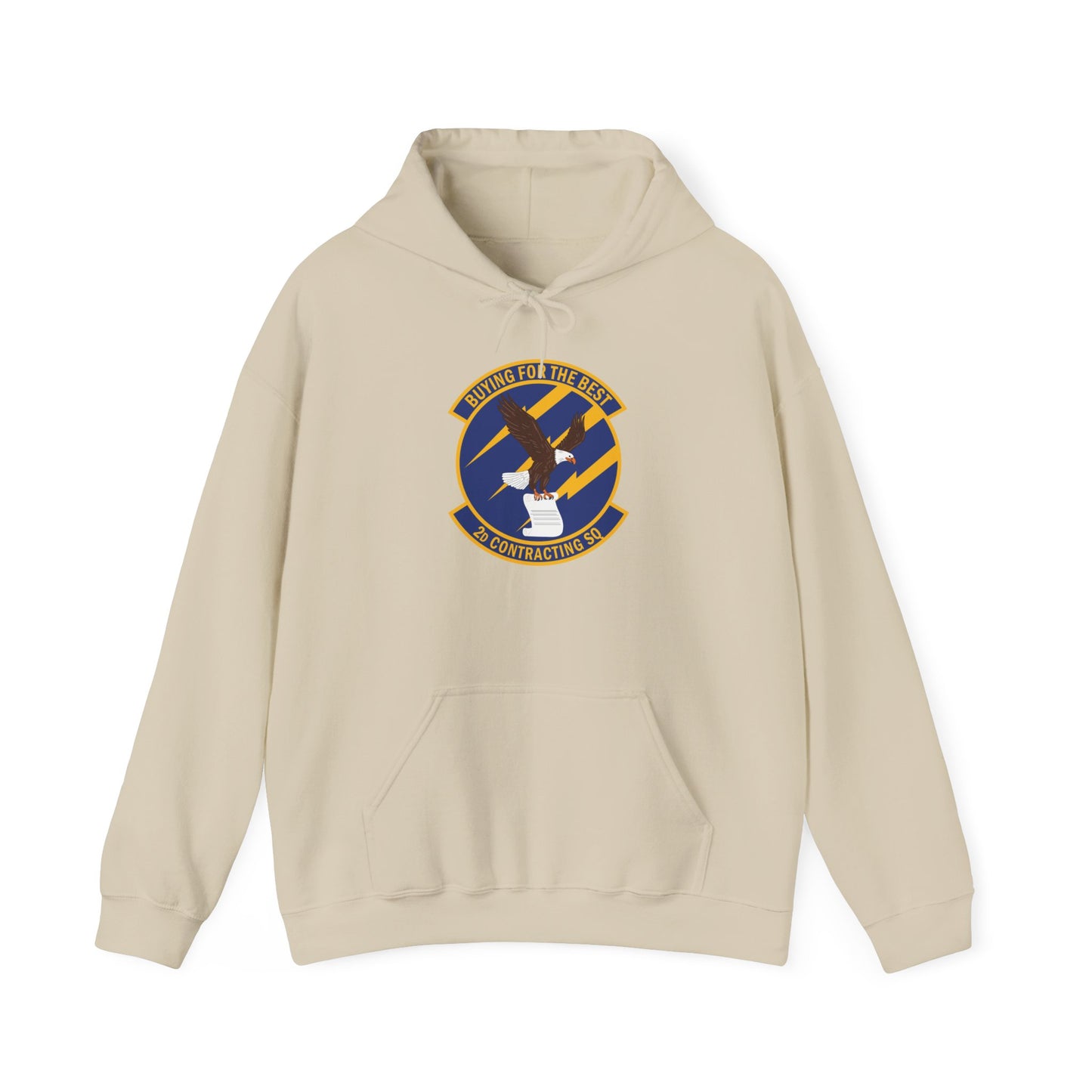 Unisex Heavy Blend Hooded Sweatshirt - USAF - 2d Contracting Squadron wo txt