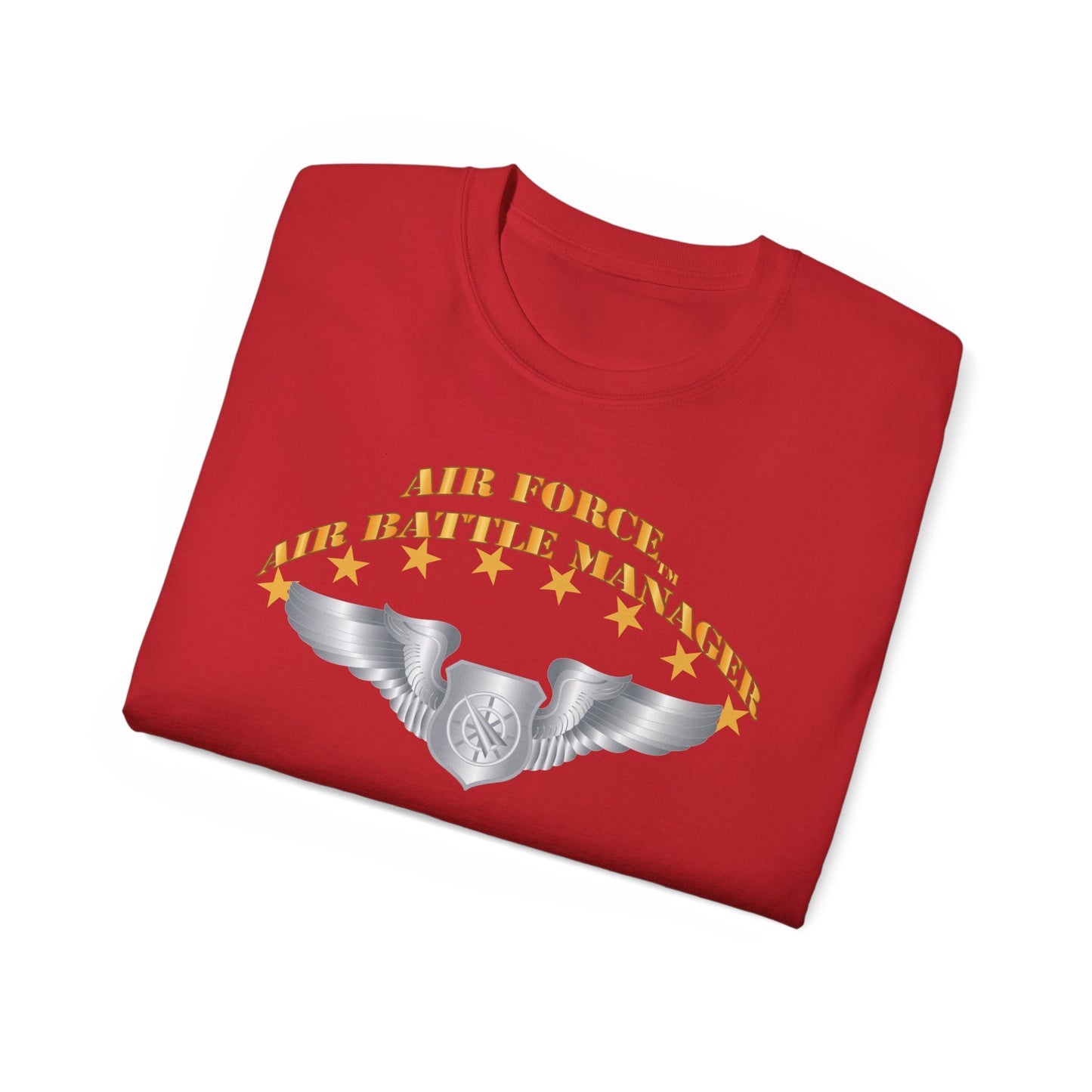 Unisex Ultra Cotton Tee - USAF - Air Battle Manager - Basic Wings X 300