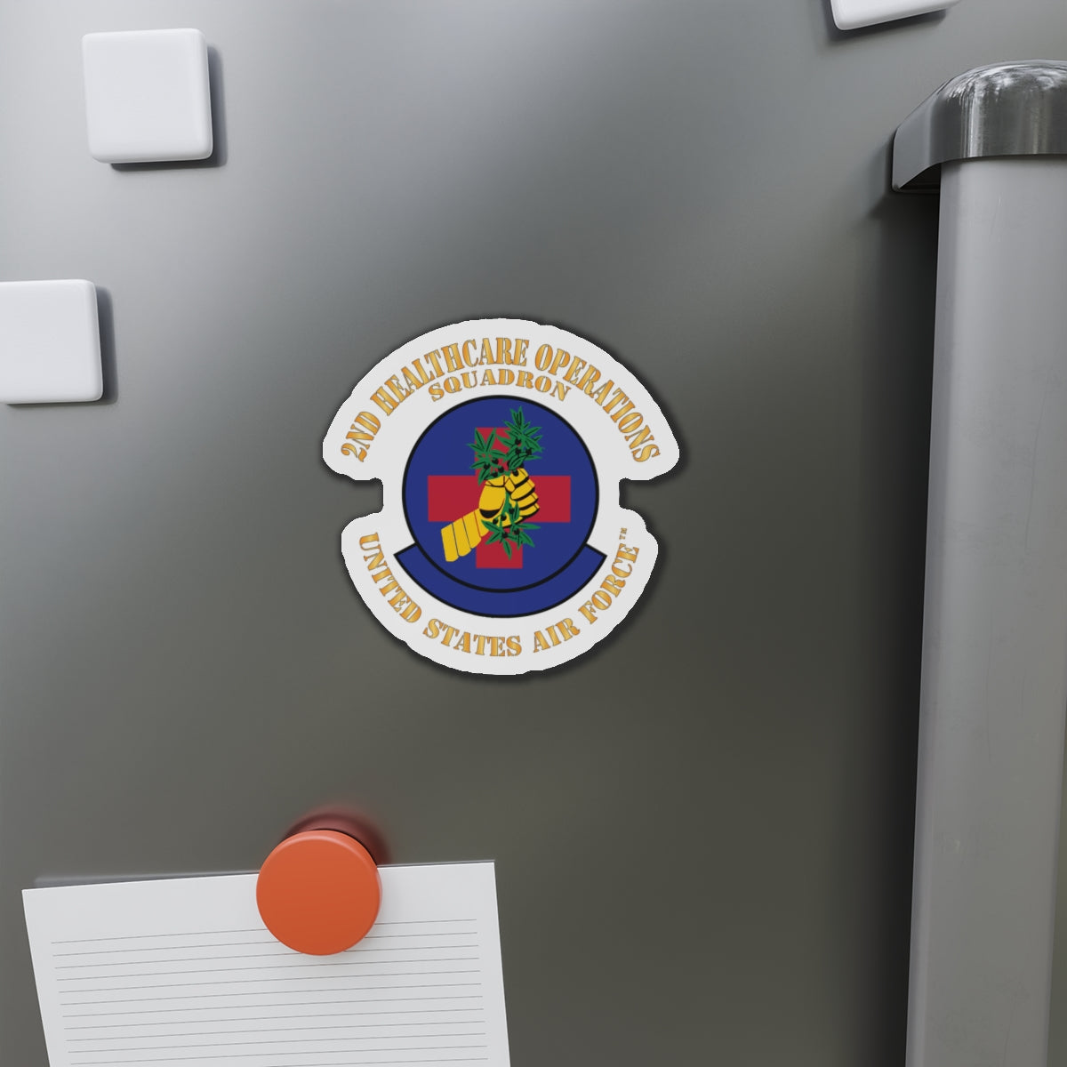 Die-Cut Magnet - USAF - 2nd Healthcare Operations Squadron