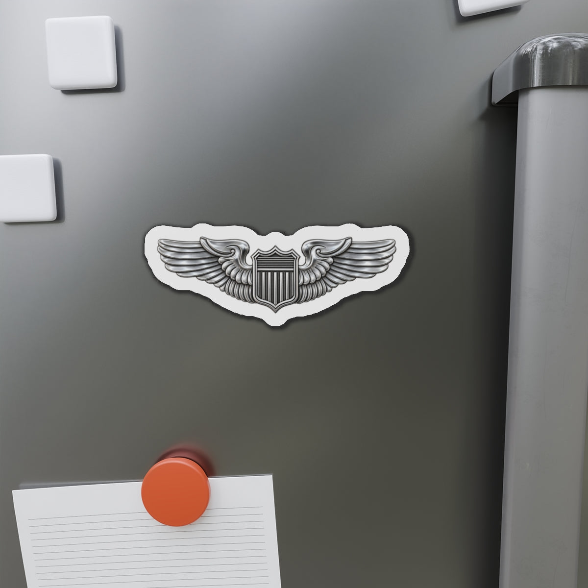 Die-Cut Magnet - USAF - Basic Pilot Badge wo Txt - 3D - Enhanced