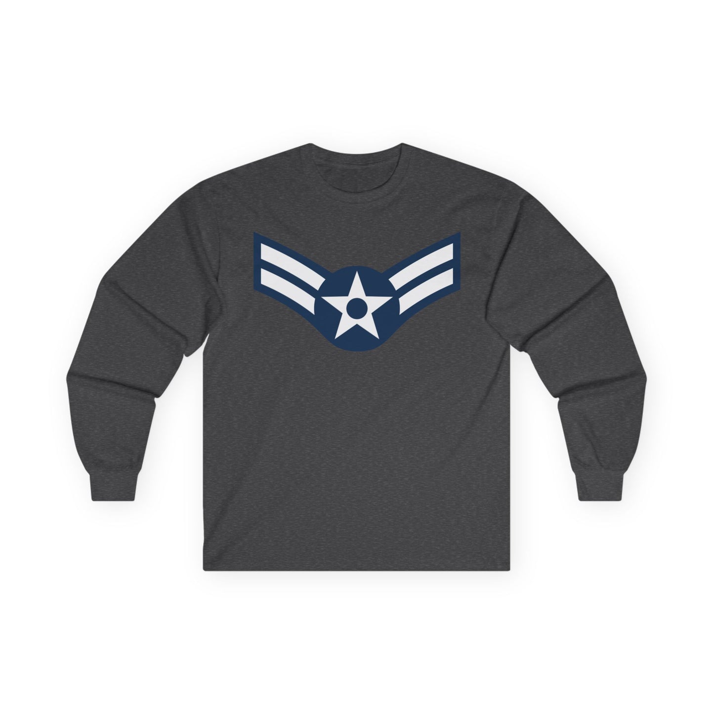 Unisex Ultra Cotton Long Sleeve Tee - USAF - Airman - First Class (E3) - 2020