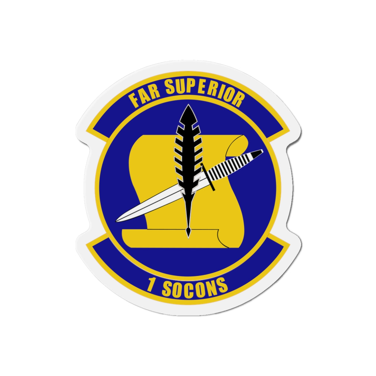 Die-Cut Magnet - USAF - 1st Special Operations Contracting Sq wo txt X 300