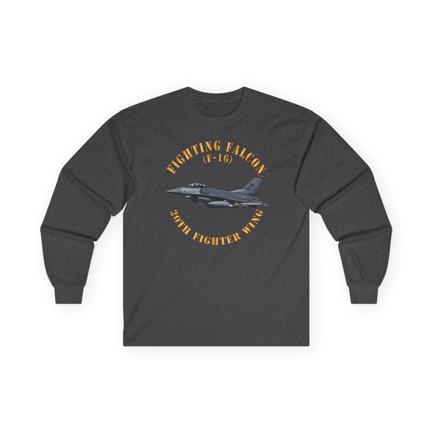 Unisex Ultra Cotton Long Sleeve Tee - USAF - F-16 Fighting Falcon - 20th Fighter Wing X 300