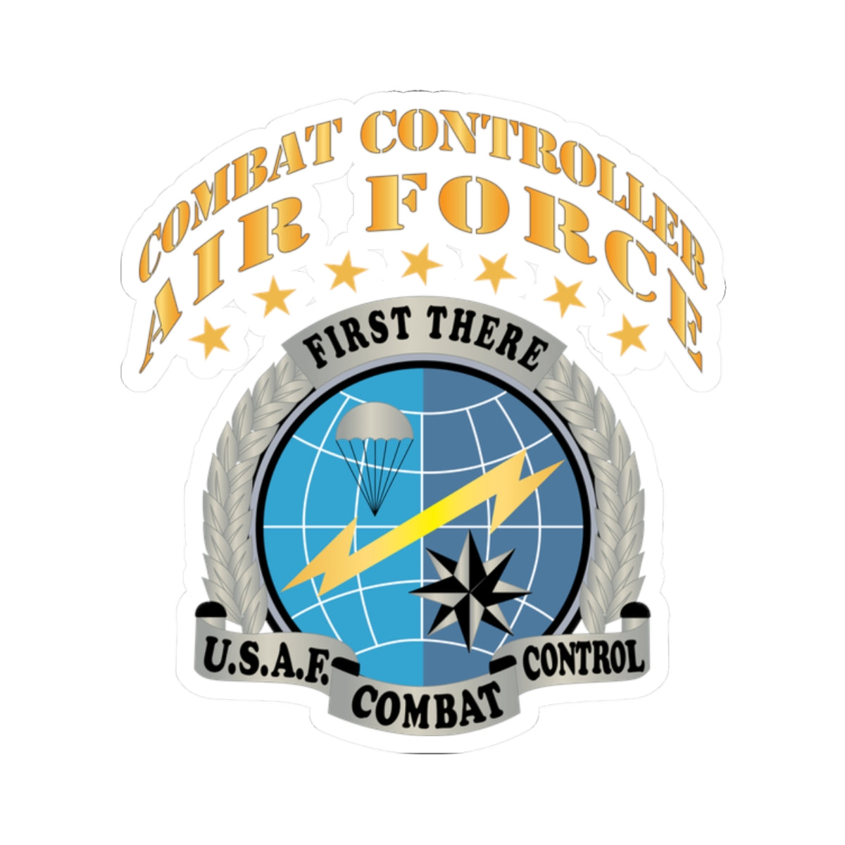 Kiss-Cut Stickers - USAF - Combat Controller X 300 – Air Force Stickers ...