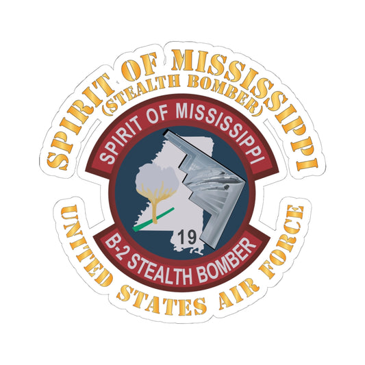 Kiss-Cut Stickers - USAF - B2 - Spirit of Mississippi - Stealth Bomber X 300