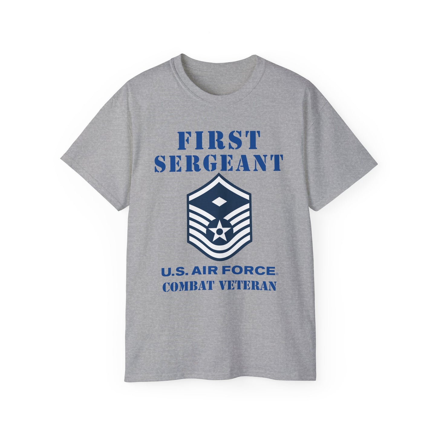 Unisex Ultra Cotton Tee - USAF - First Sergeant (E7b) - 2020 - Combat Veteran