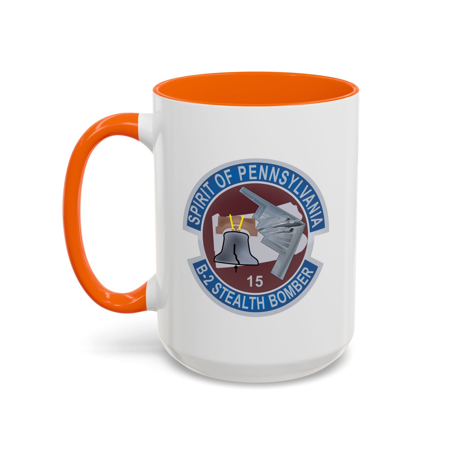 Accent Coffee Mug (11oz & 15oz) - USAF - B2 - Spirit of Pennsylvania Stealth Bomber wo Txt X 300