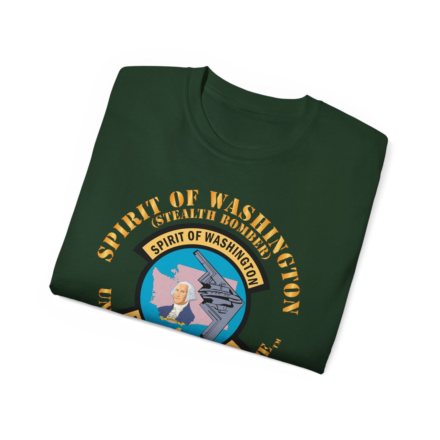 Unisex Ultra Cotton Tee - USAF - B2 - Spirit of Washington - Stealth Bomber X 300