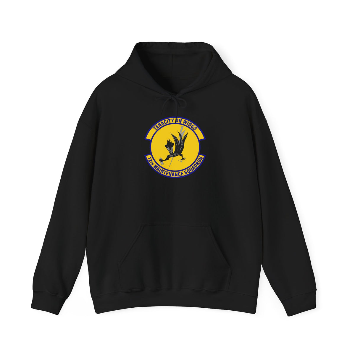 Unisex Heavy Blend Hooded Sweatshirt - USAF - 12th Maintenance Sq wo txt