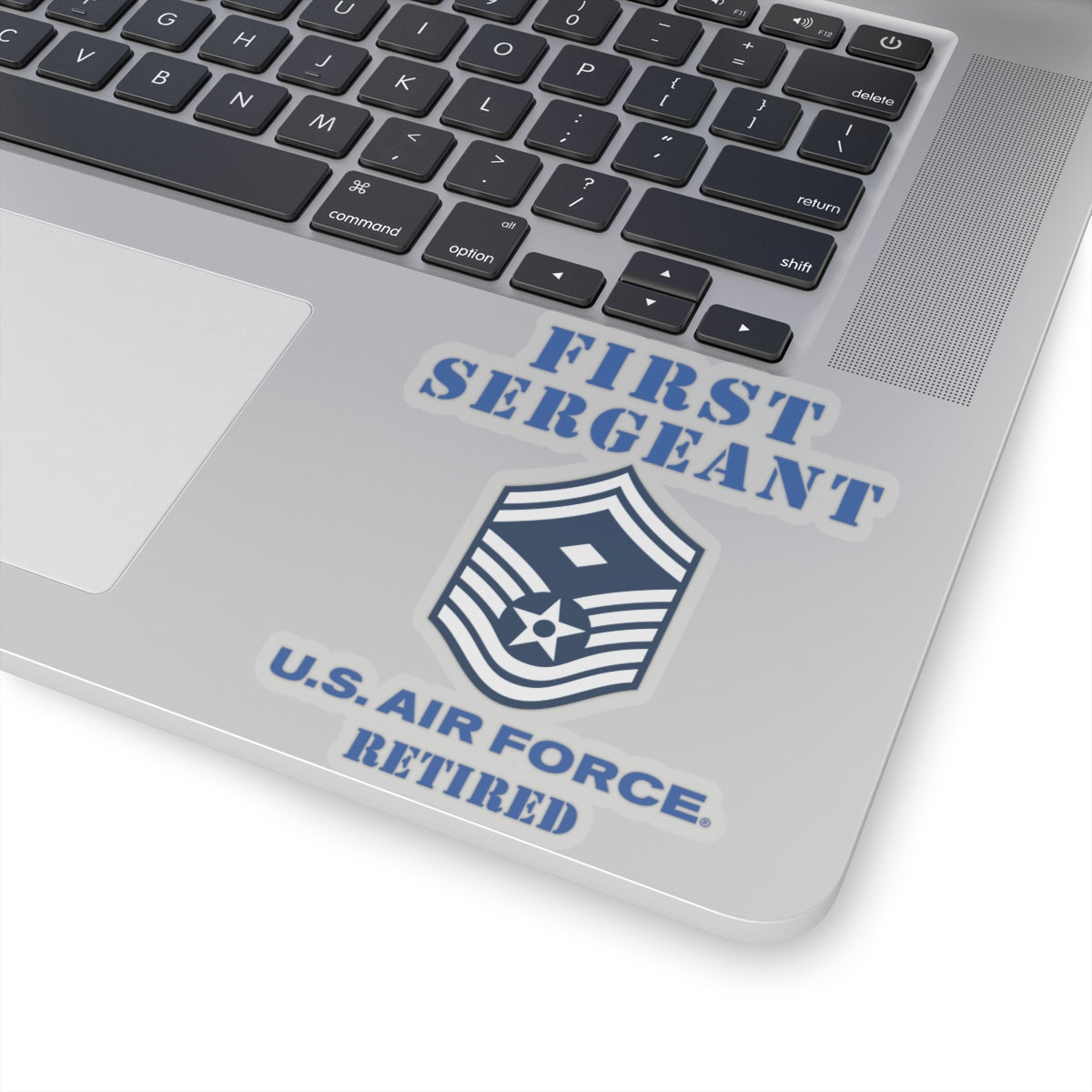 Kiss-Cut Stickers - USAF - First Sergeant (E8b) - 2020 - Retired