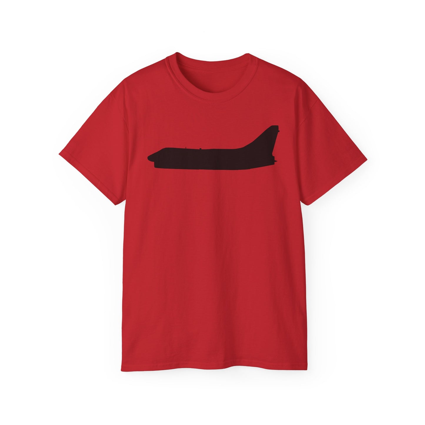 Unisex Ultra Cotton Tee - Aircraft - Navy - A-7B Corsair II - Side - Silhouette X 300