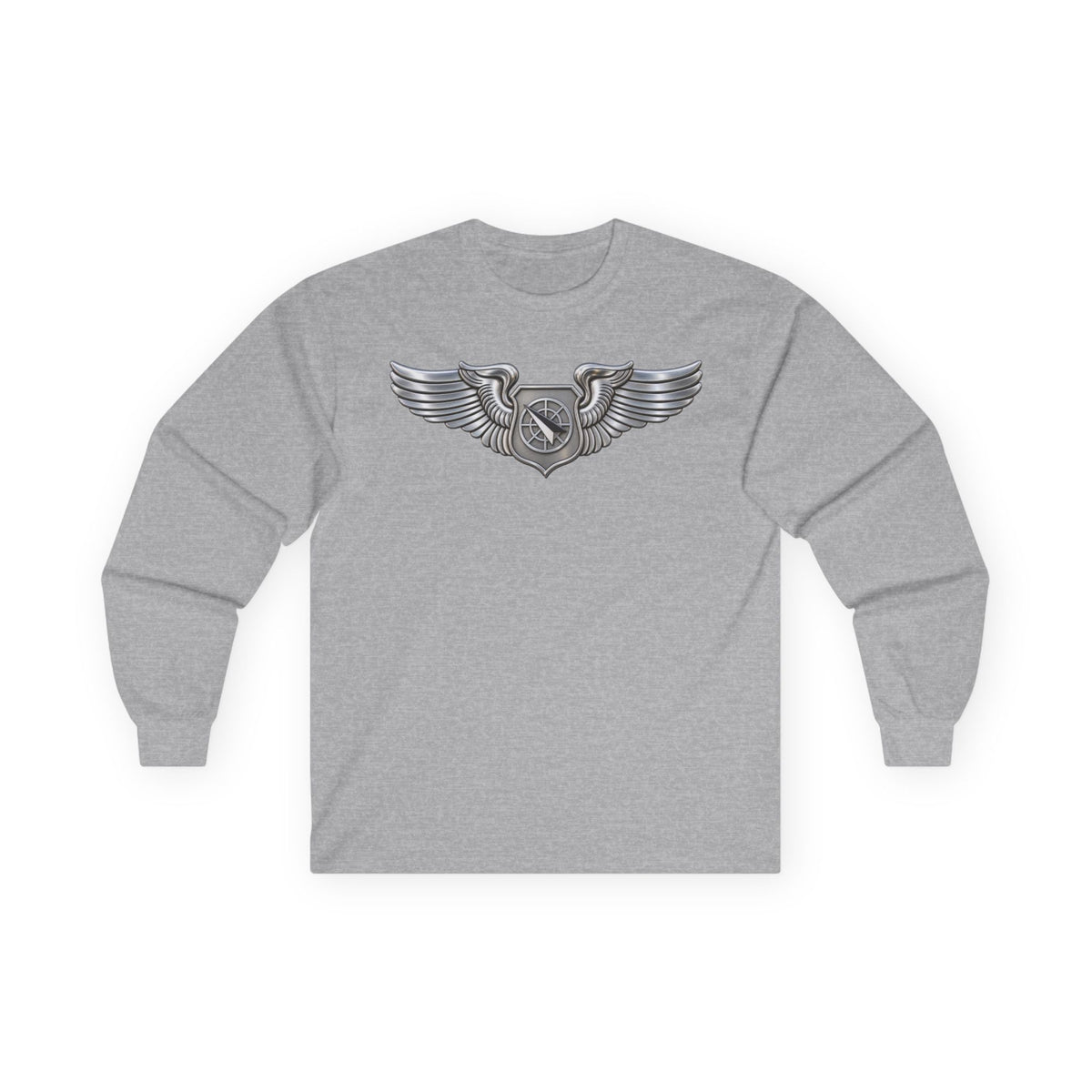 Unisex Ultra Cotton Long Sleeve Tee - USAF - Air Battle Manager Badge wo txt - 3D - Enhanced