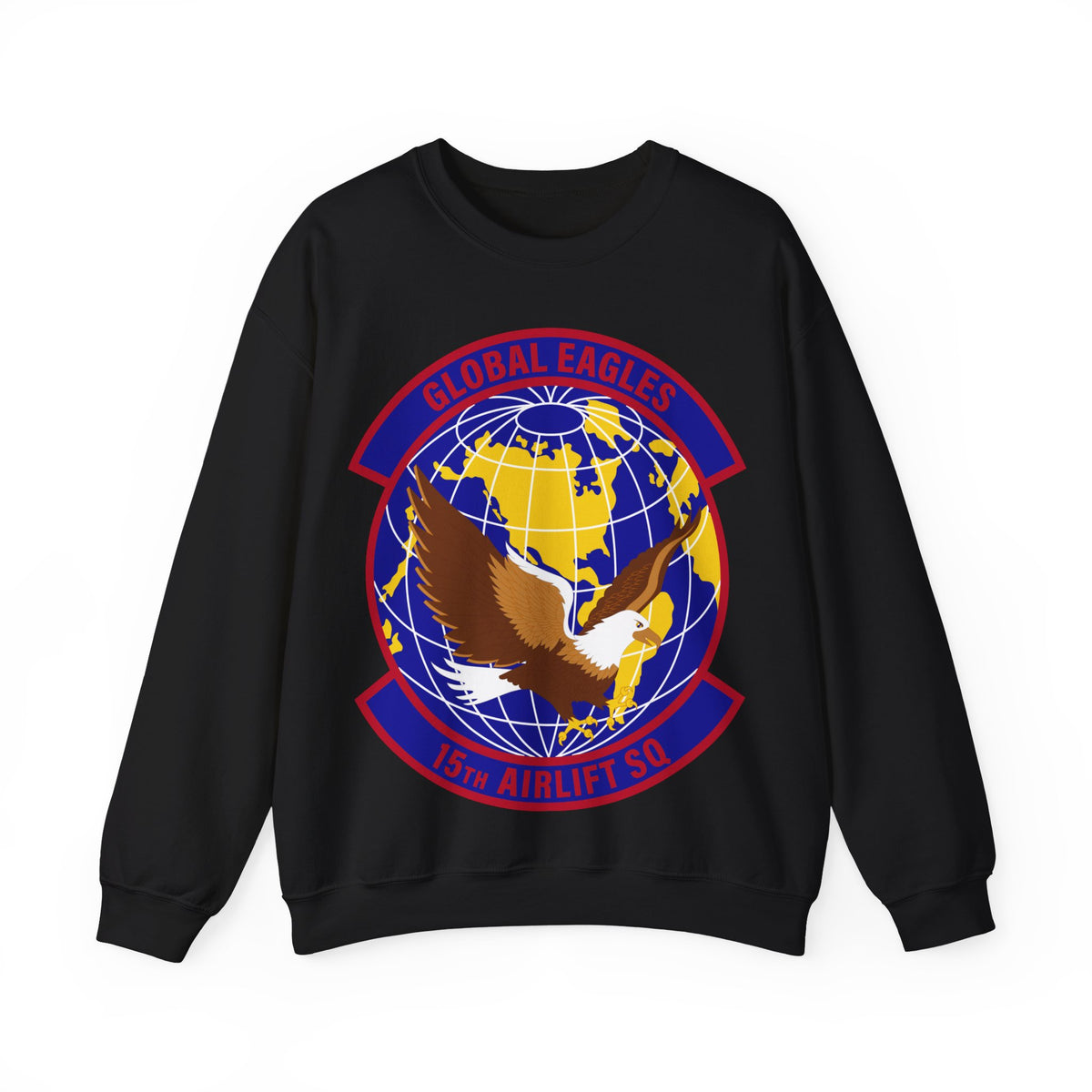 Crewneck Sweatshirt - USAF - 15th Airlift Squadron wo txt