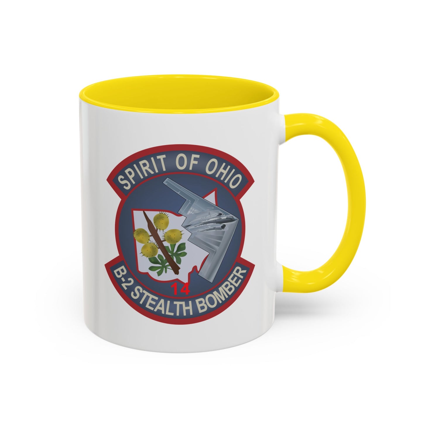 Accent Coffee Mug (11oz & 15oz) - USAF - B2 - Spirit of Ohio - Stealth Bomber wo txt X 300