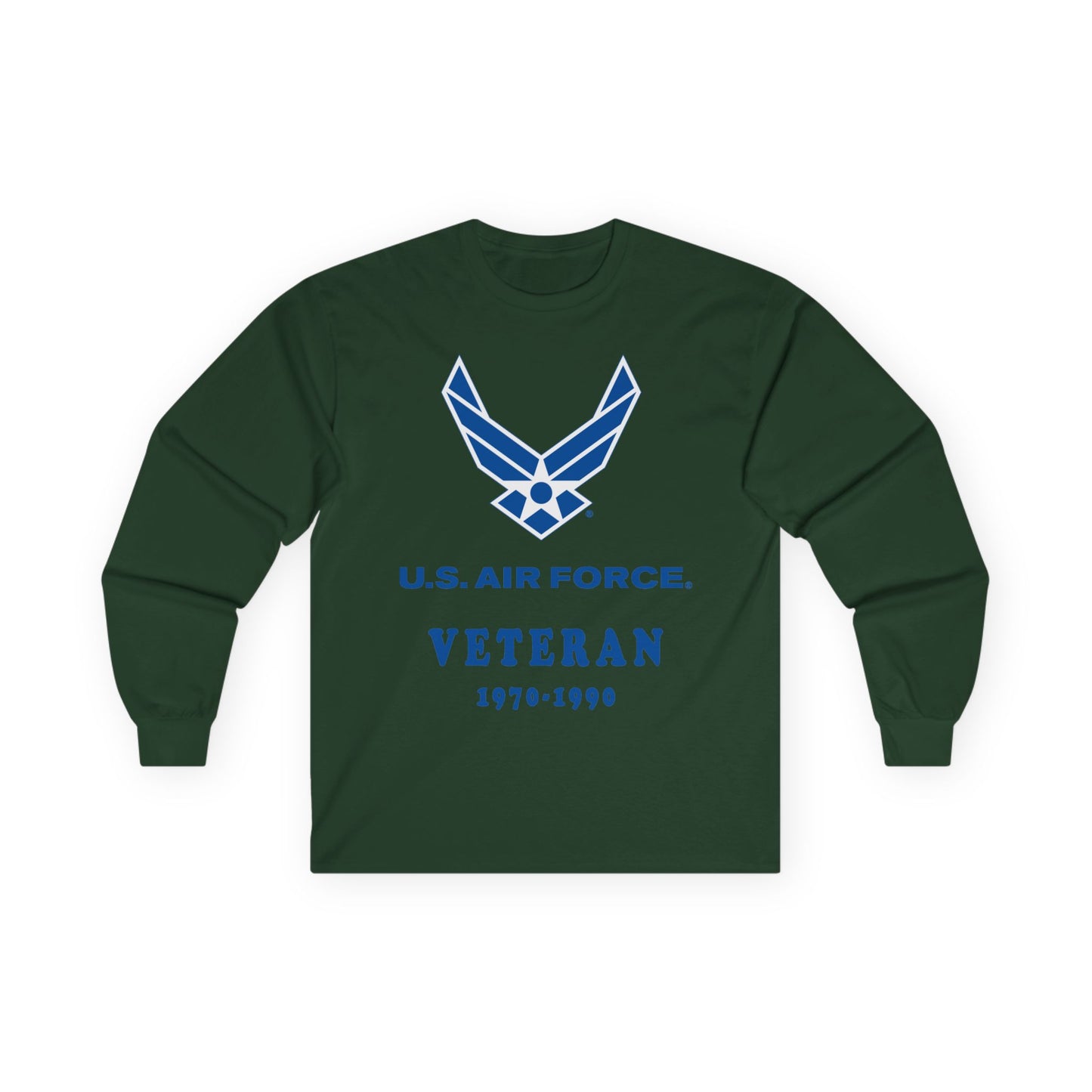Unisex Ultra Cotton Long Sleeve Tee - USAF - Air Force - Veteran w years