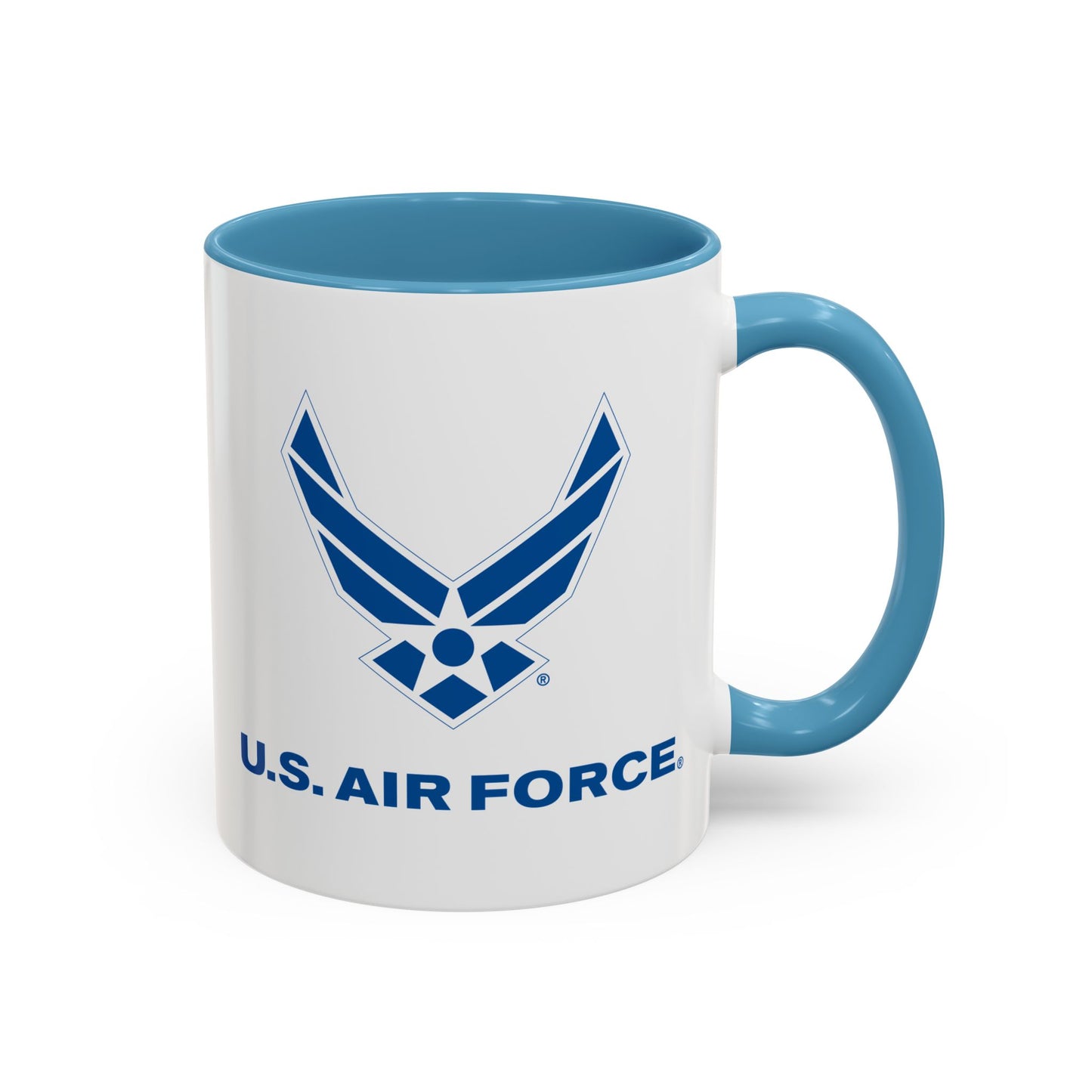 Accent Coffee Mug (11oz & 15oz) - USAF Logo, TM Txt - U S Air Force X 300