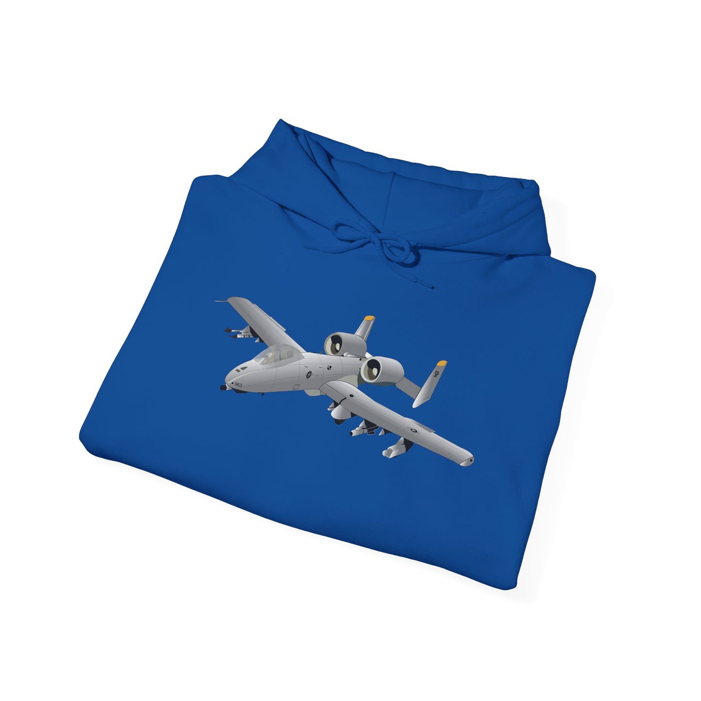 Unisex Heavy Blend Hooded Sweatshirt - Aircraft - A10 - Front - Top - Oblique X 300