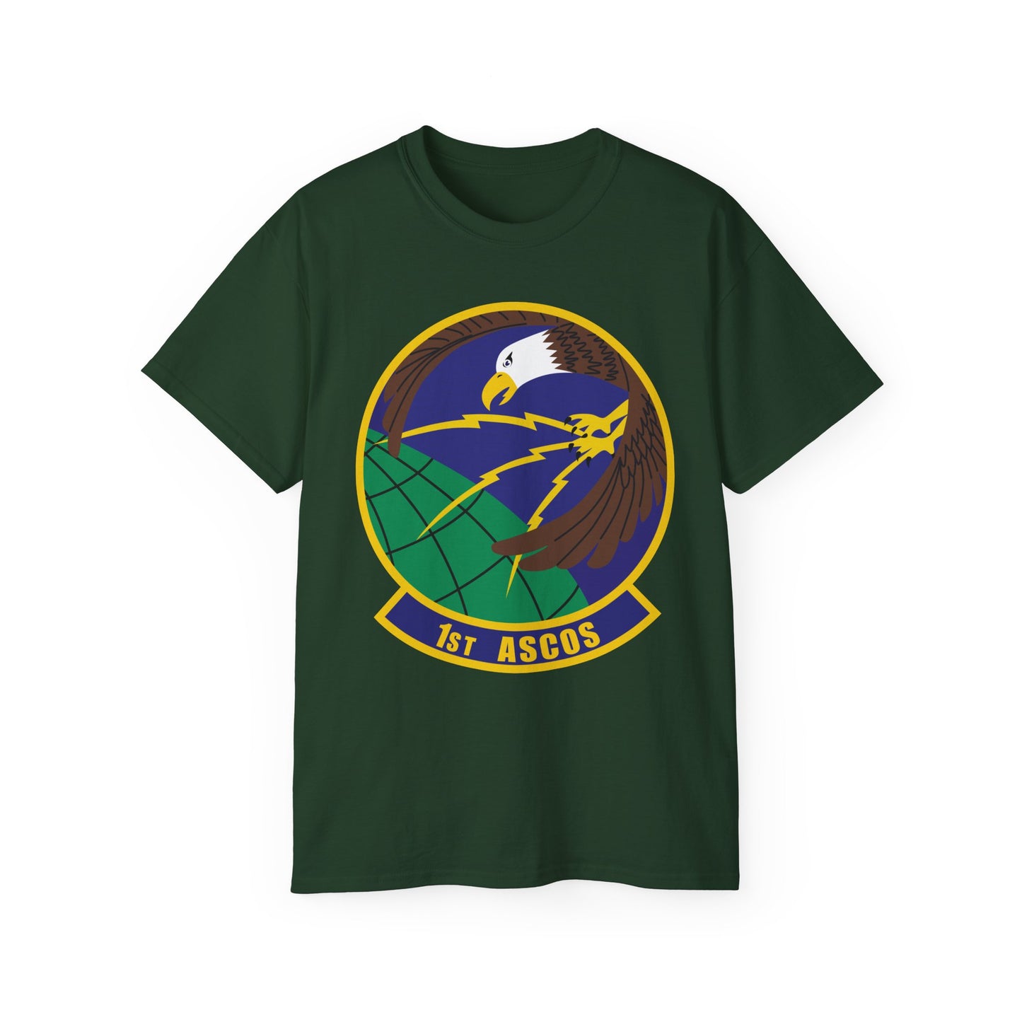 Unisex Ultra Cotton Tee - USAF - 1st Air & Space Communications Operations Sq wo txt X 300