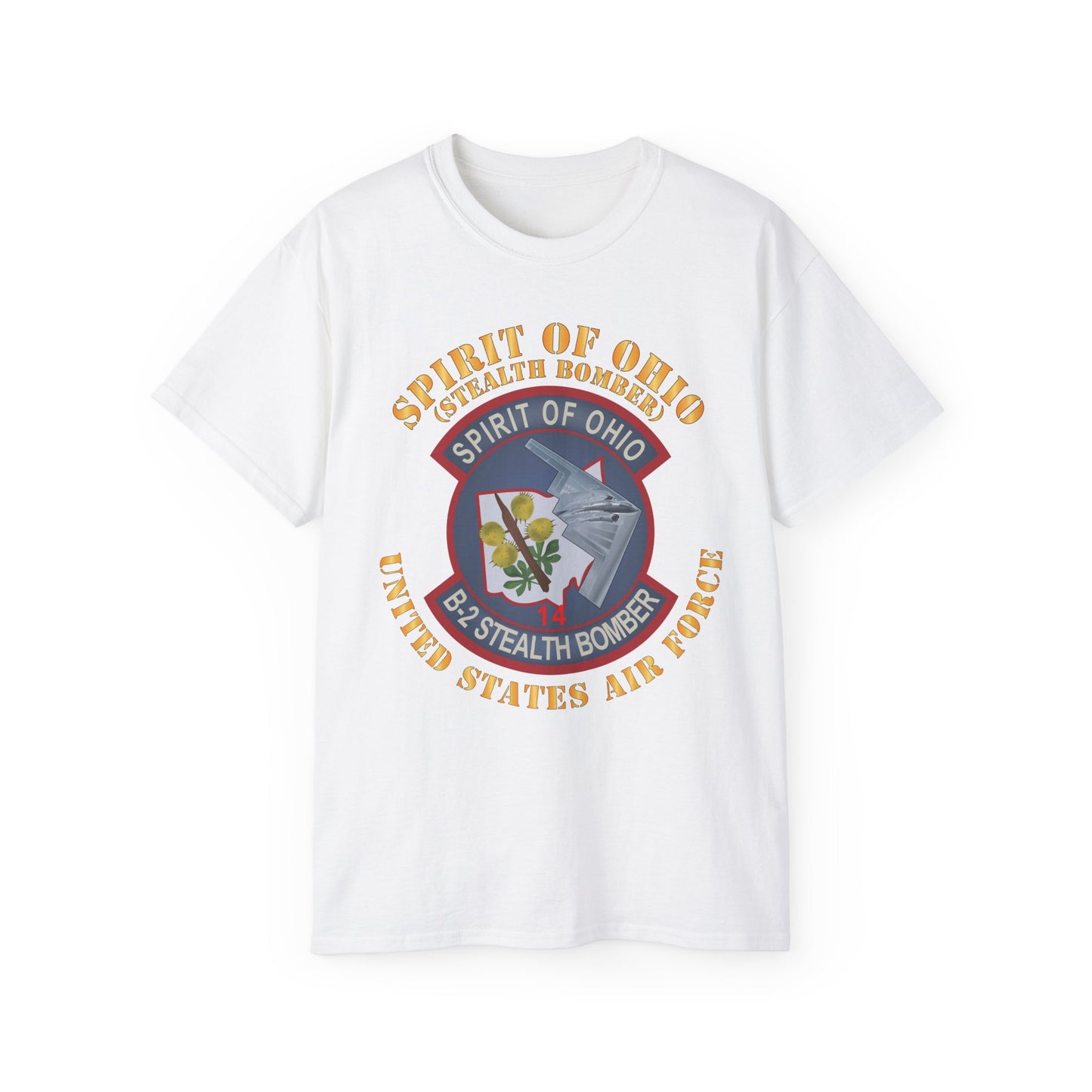 Unisex Ultra Cotton Tee - USAF - B2 - Spirit of Ohio - Stealth Bomber X 300