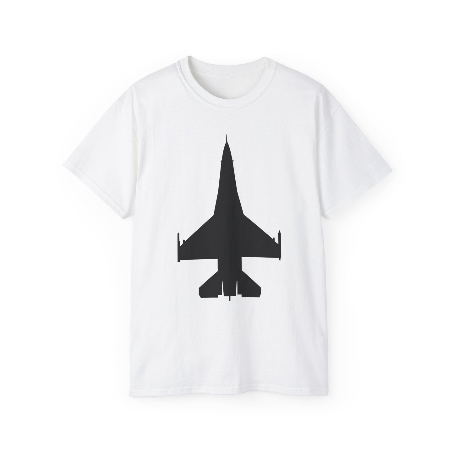 Unisex Ultra Cotton Tee - Aircraft - F-16 -Top - Black wo Txt X 300