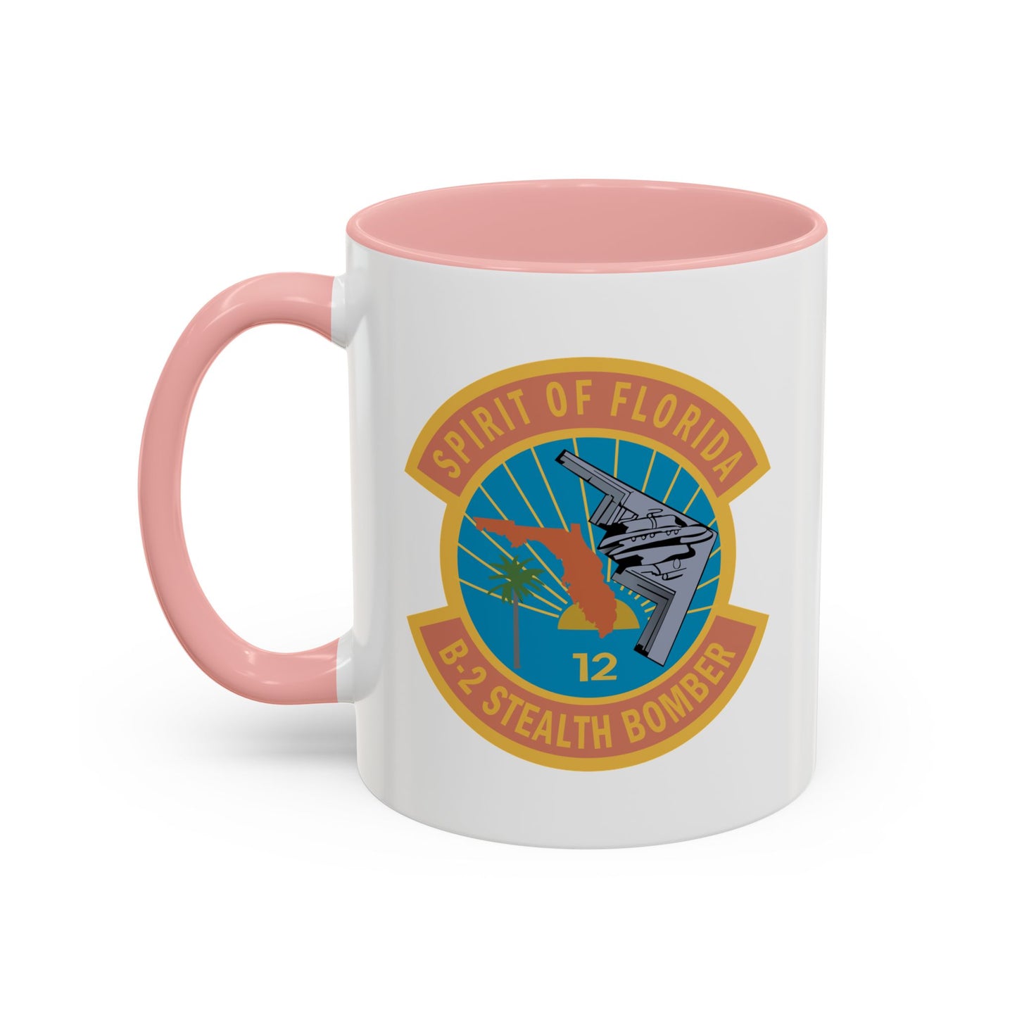 Accent Coffee Mug (11oz & 15oz) - USAF - B2 - Spirit of Florida - Stealth Bomber wo txt X 300