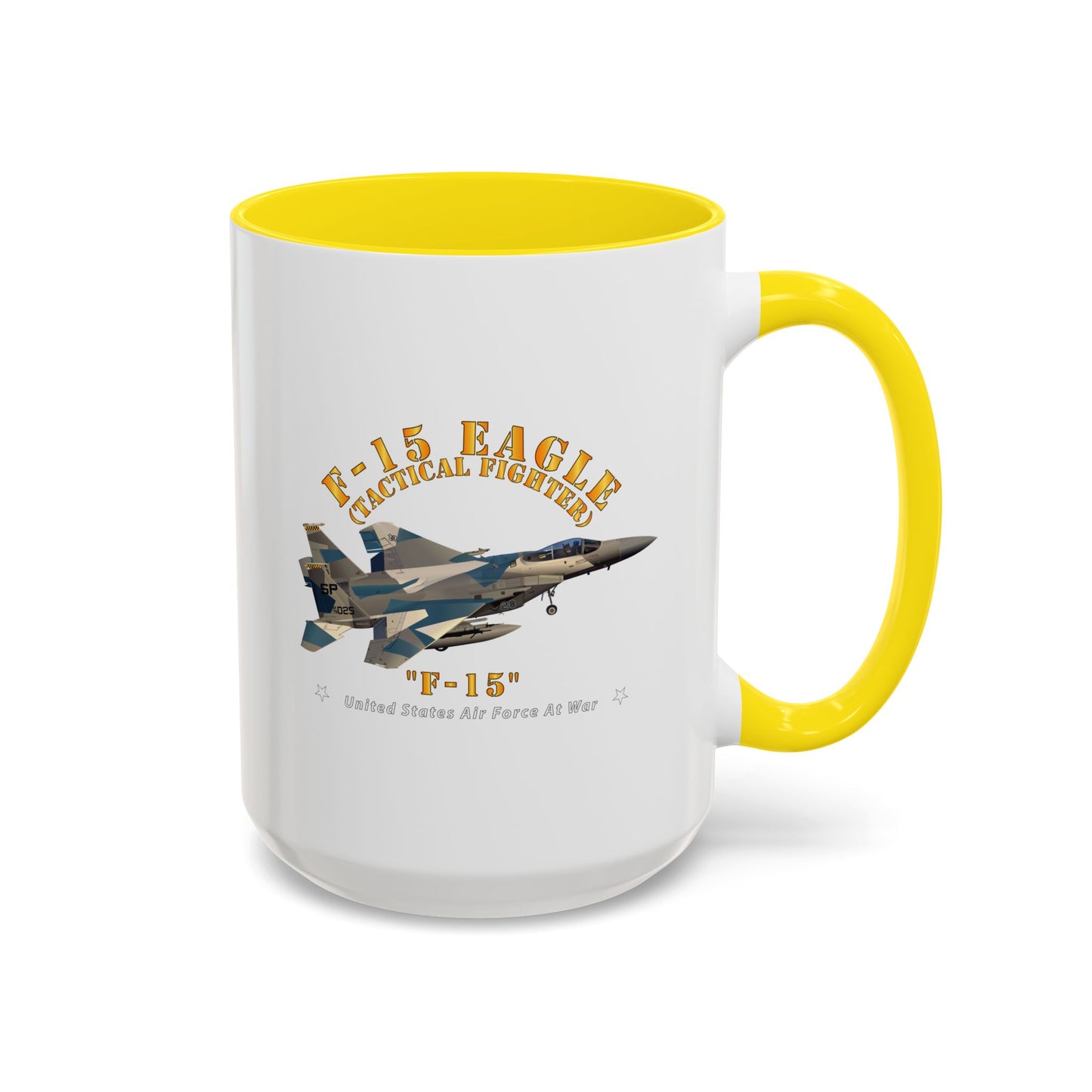 Accent Coffee Mug (11oz & 15oz) - USAF - F15 Eagle - F15