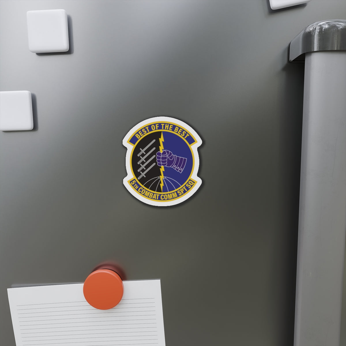 Die-Cut Magnet - USAF - 5th Combat Communications Support Sq wo txt X 300