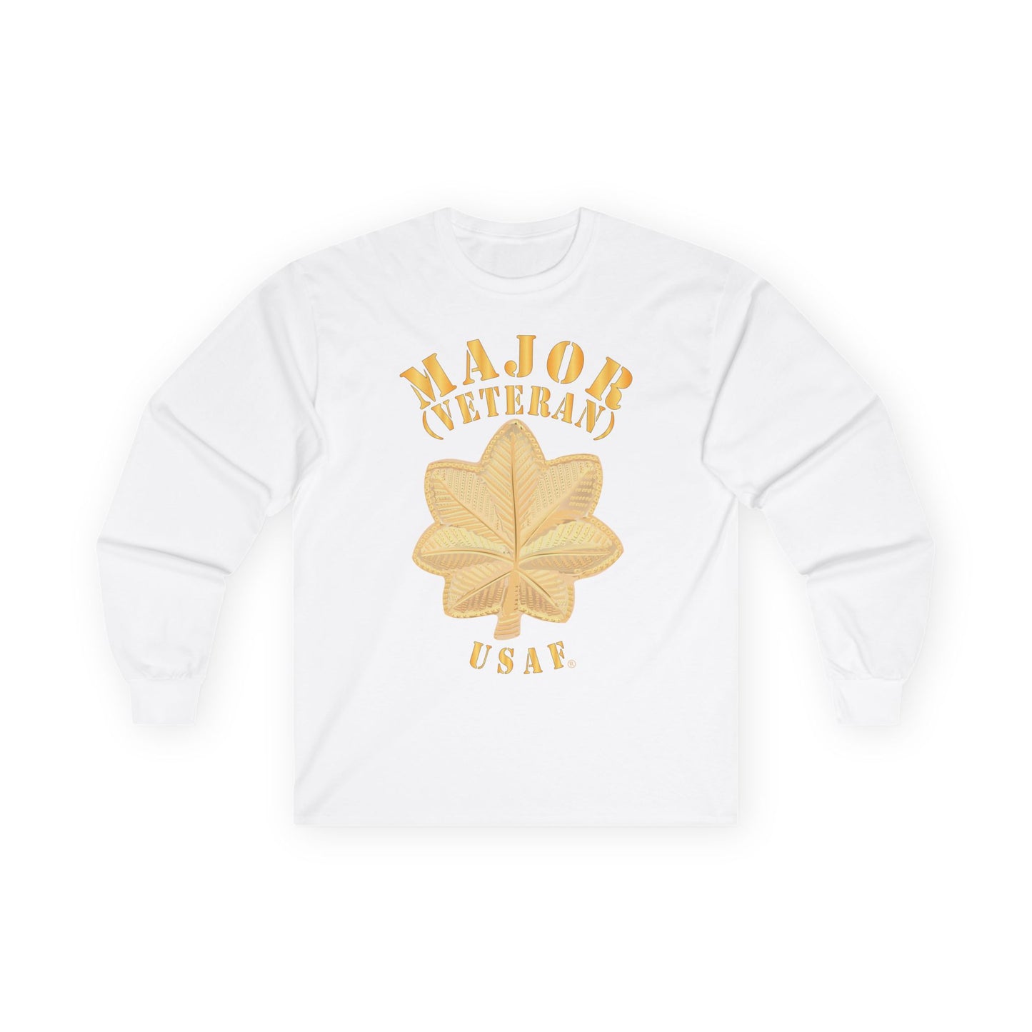 Unisex Ultra Cotton Long Sleeve Tee - USAF - Major - Veteran - USAF X 300