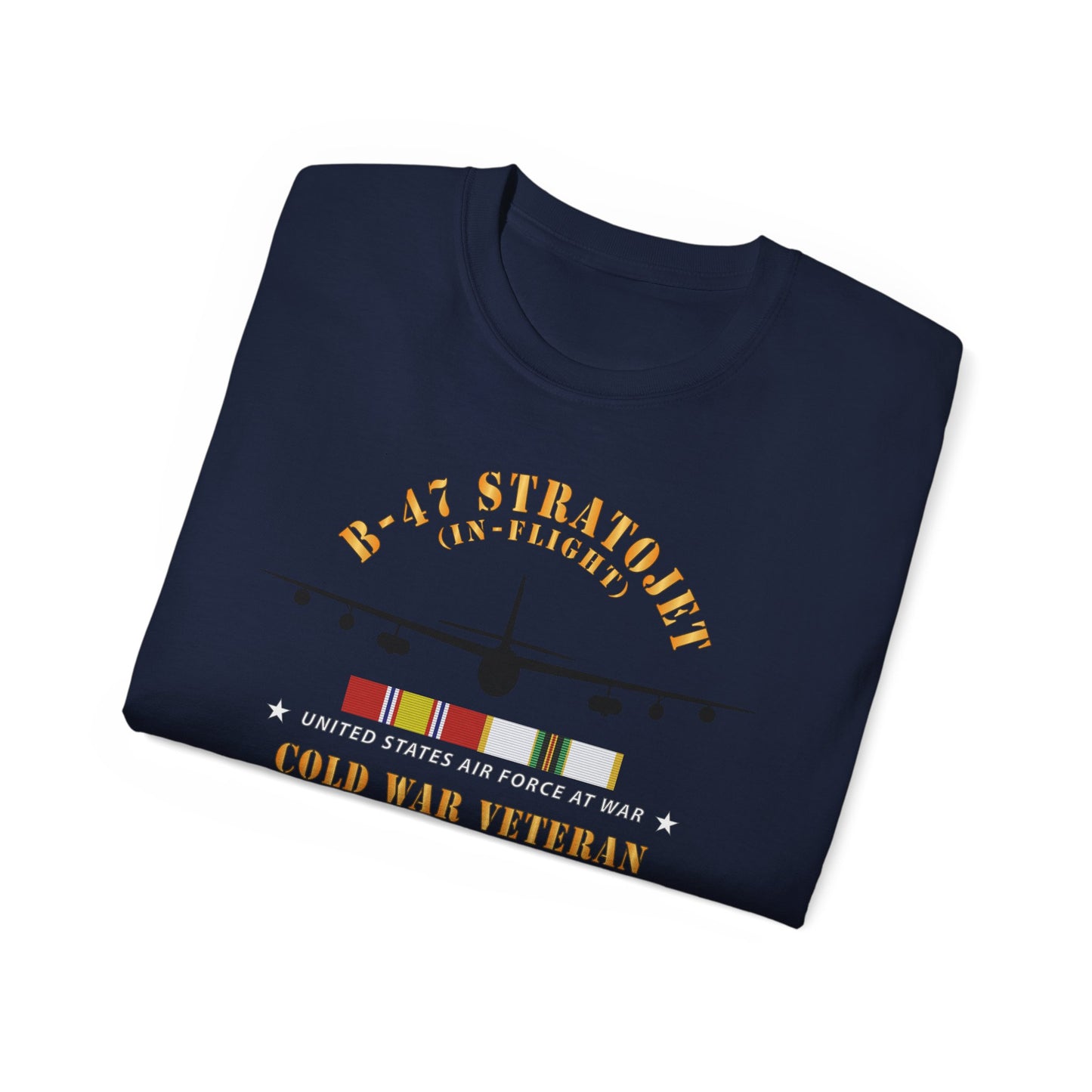 Unisex Ultra Cotton Tee - USAF - B-47 Stratojet - In Flt - Silhouette - Cold War Veteran X 300