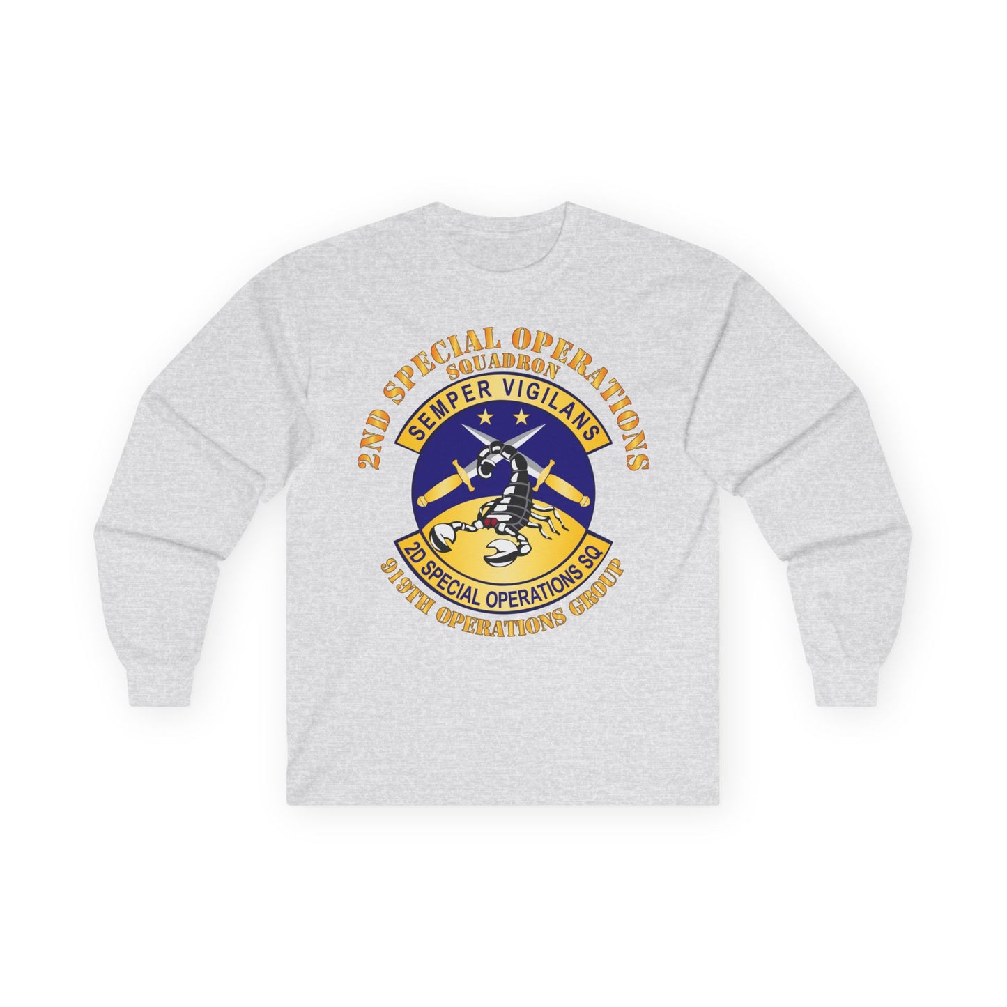 Unisex Ultra Cotton Long Sleeve Tee - USAFSOF - 2nd Special Operations Squadron - 919th Operations Group