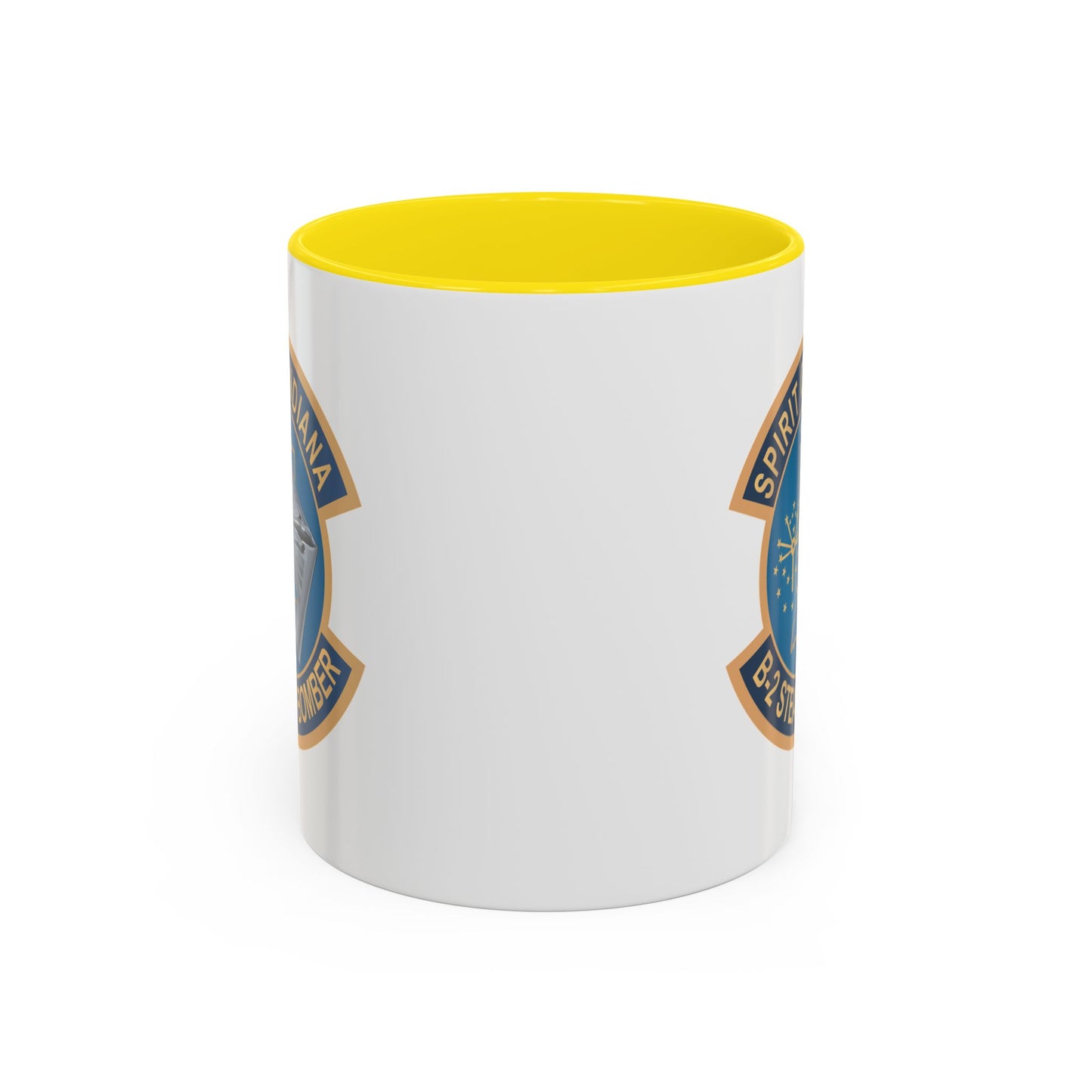 Accent Coffee Mug (11oz & 15oz) - USAF - B2 - Spirit of Indiana - Stealth Bomber wo txt X 300