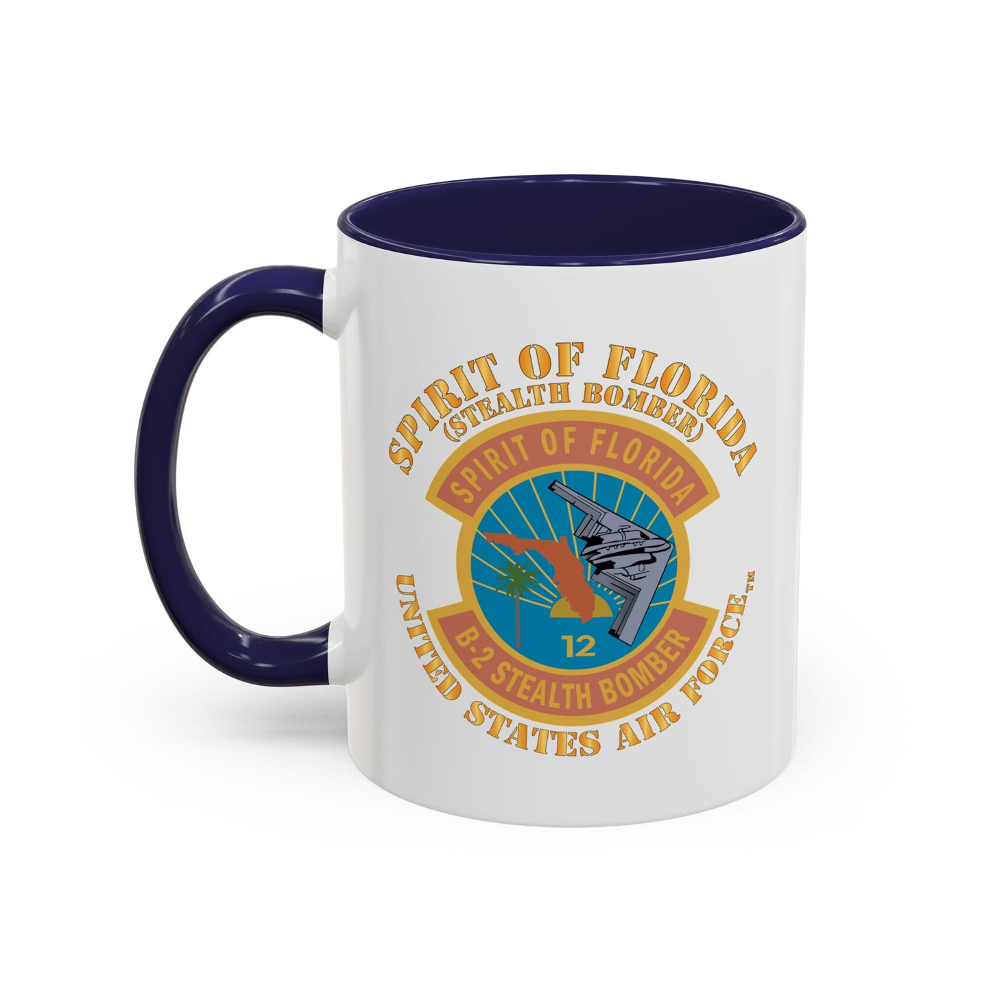 Accent Coffee Mug (11oz & 15oz) - USAF - B2 - Spirit of Florida - Stealth Bomber X 300