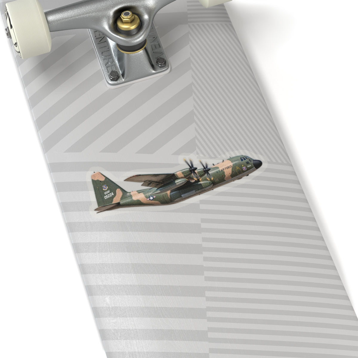 Kiss-Cut Stickers - C-130  Aircraft - Camo - Right Side