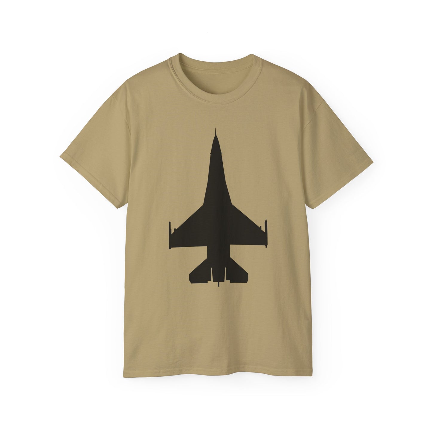 Unisex Ultra Cotton Tee - Aircraft - F-16 -Top - Black wo Txt X 300