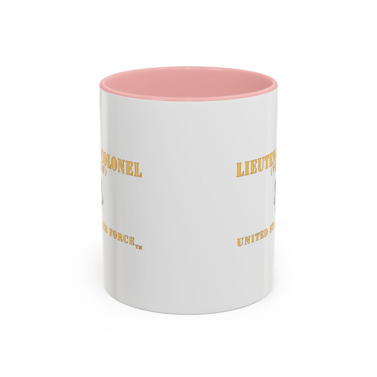 Accent Coffee Mug (11oz & 15oz) - USAF - Lieutenant Colonel - LTC - Veteran - Flat - TM X 300