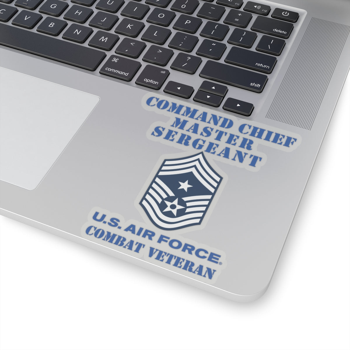 Kiss-Cut Stickers - USAF - Command Chief Master Sergeant (E9c) - 2020 - Combat Veteran