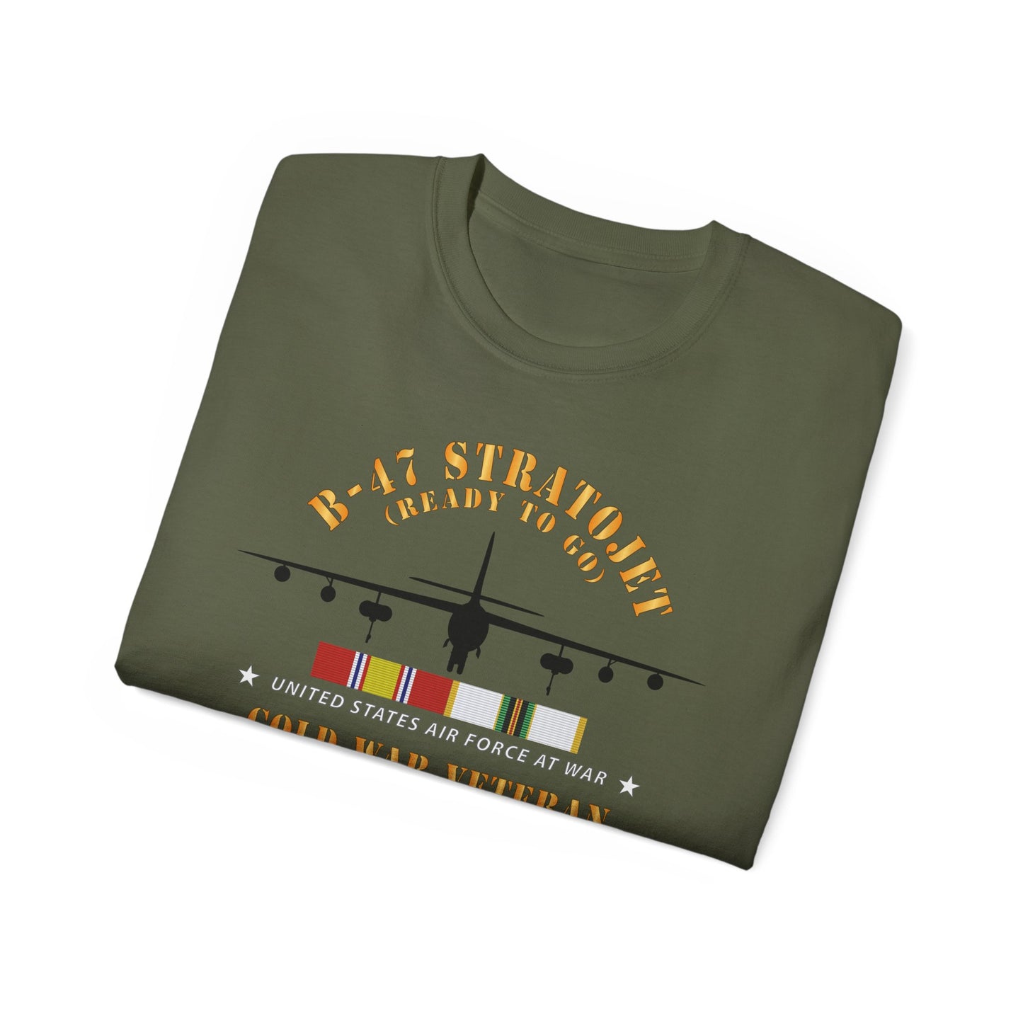 Unisex Ultra Cotton Tee - USAF - B-47 Stratojet - Ready to Go - Silhouette - Cold War Veteran X 300
