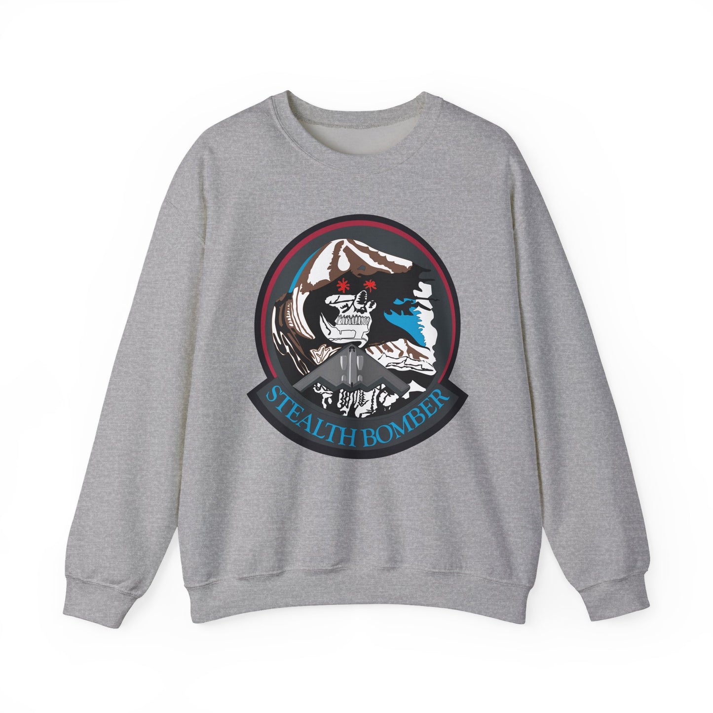 Crewneck Sweatshirt - USAF - B2 - Grim Reaper - Stealth Bomber wo txt X 300