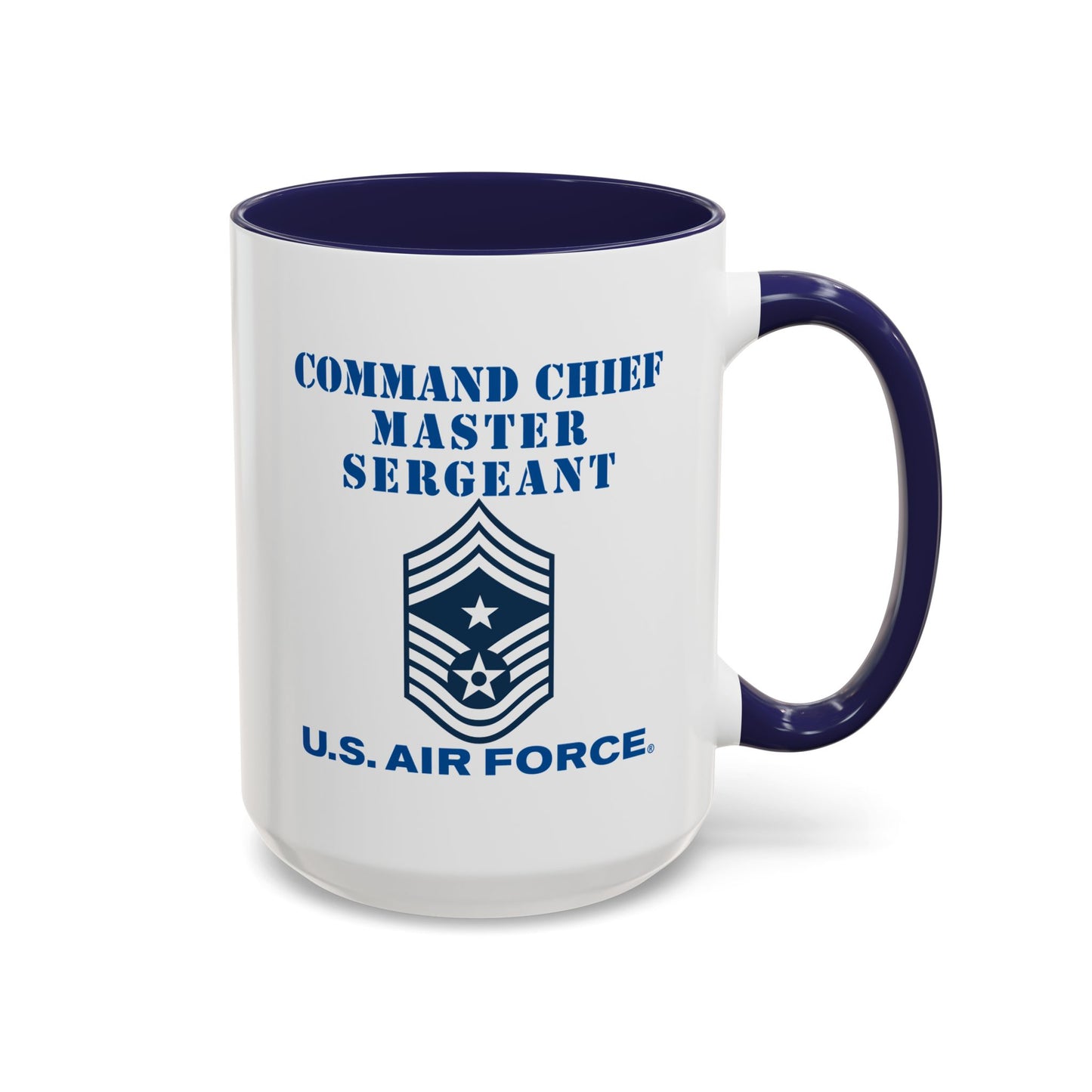 Accent Coffee Mug (11oz & 15oz) - USAF - Command Chief Master Sergeant (E9c) - 2020 - US Air Force w Text X 300