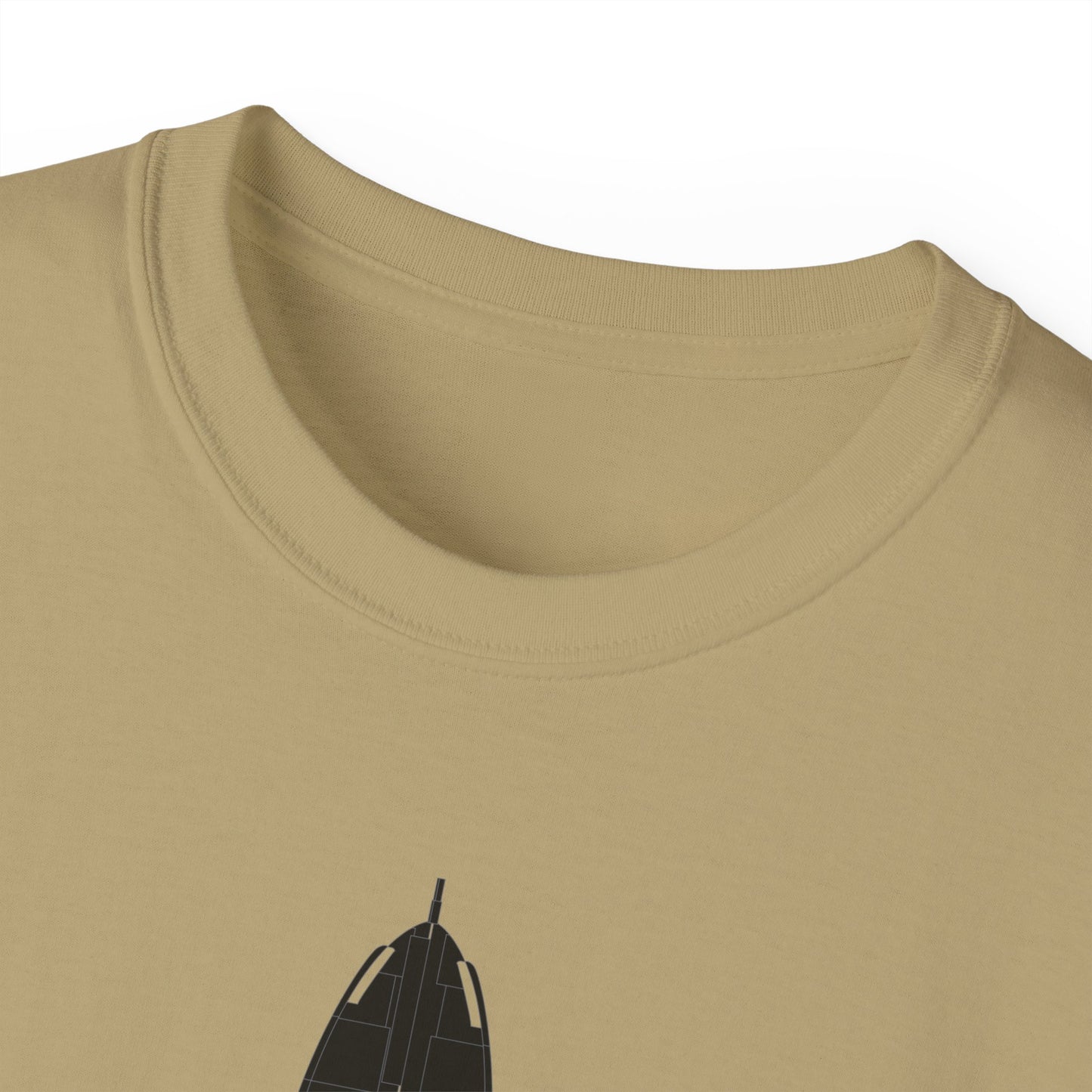 Unisex Ultra Cotton Tee - Aircraft - T-37-Trainer - Top - Black - Metal X 300