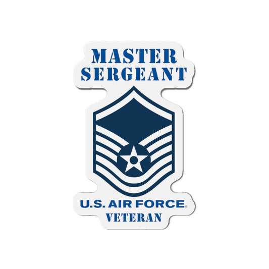 Die-Cut Magnet - USAF - Master Sergeant (E7a) - 2020 - Veteran