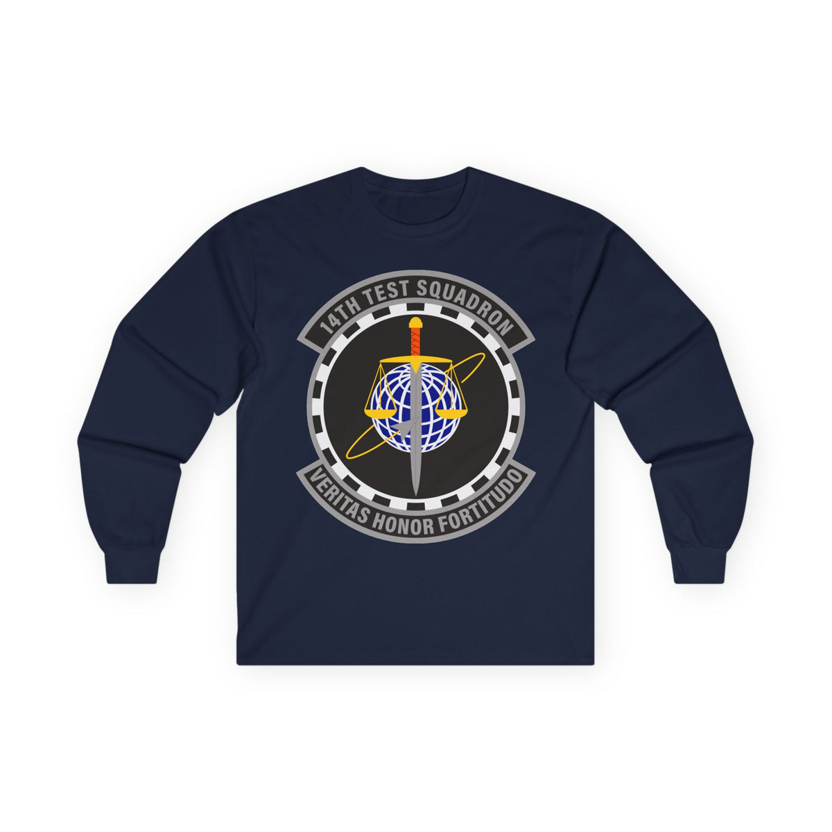 Unisex Ultra Cotton Long Sleeve Tee - USAF - 14th Test Squadron wo txt