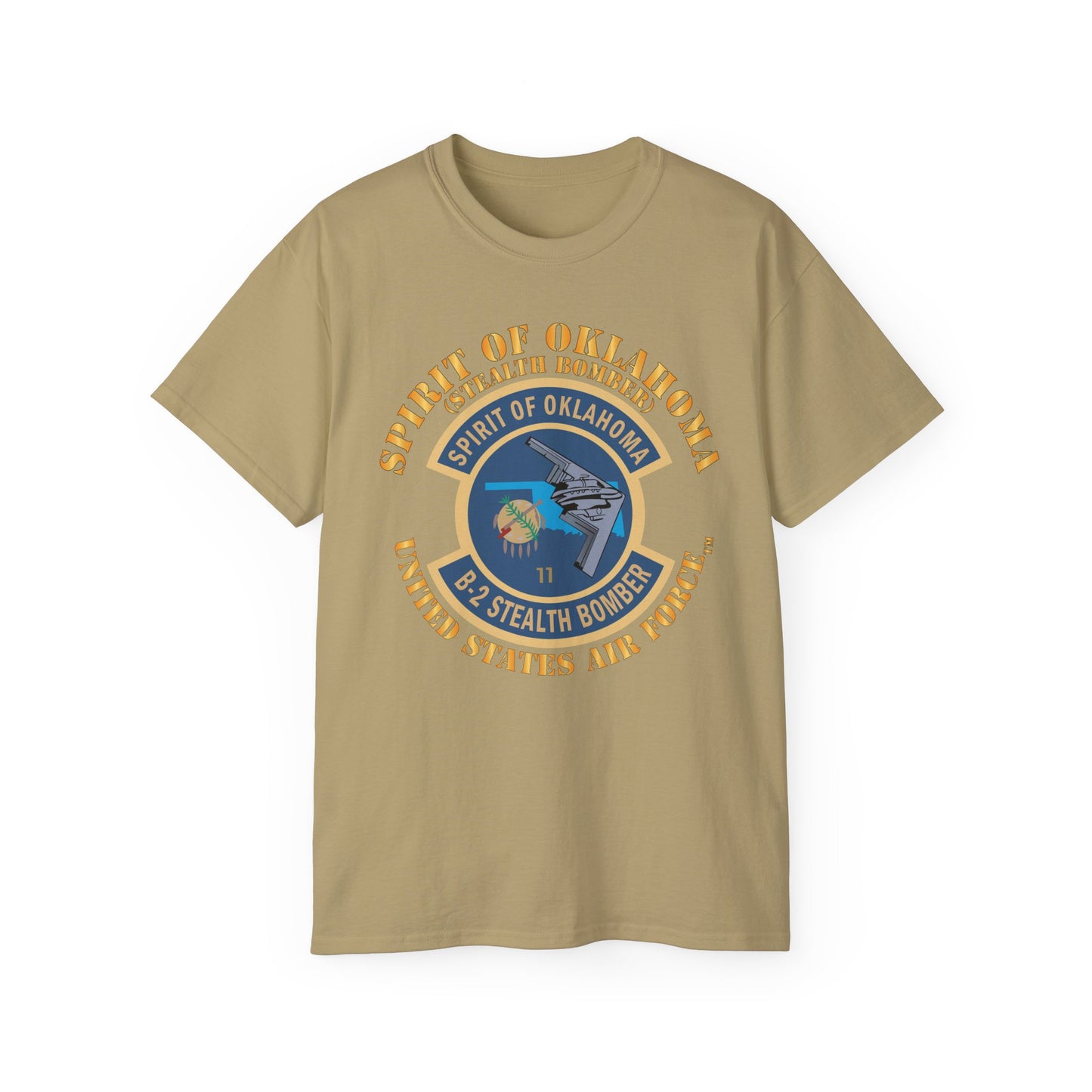 Unisex Ultra Cotton Tee - USAF - B2 - Spirit of Oklahoma - Stealth Bomber X 300