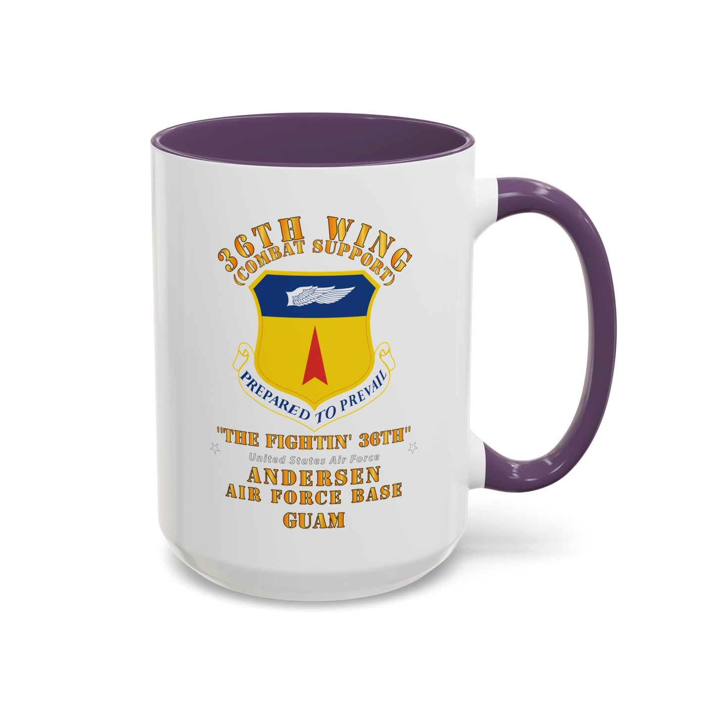 Accent Coffee Mug (11oz & 15oz) - USAF - 36th Wing - Anderson AFB - Guam