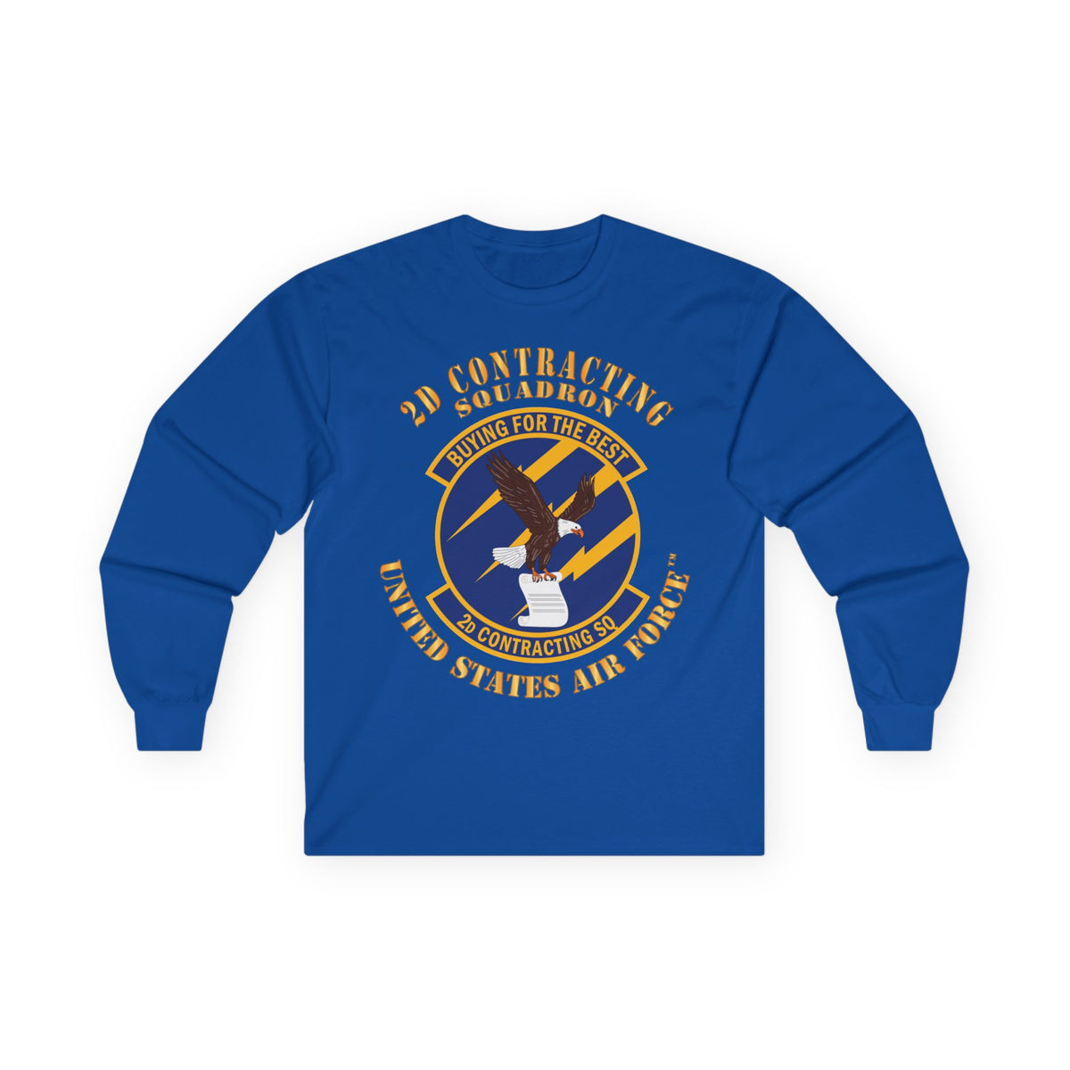 Unisex Ultra Cotton Long Sleeve Tee - USAF - 2d Contracting Squadron